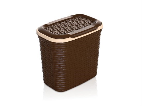 Rattan Desenli Sepet-(27X18X26 Cm)-7 L - 31413