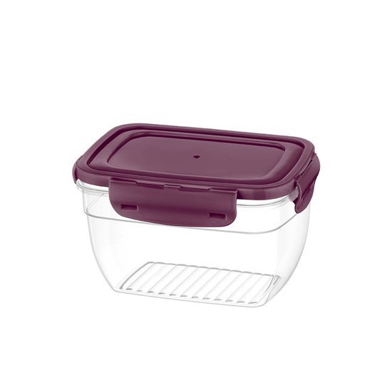 Cook&Lock Renkli Kapak Dikdörtgen Derin Saklama Kabı 3100 Ml-12204