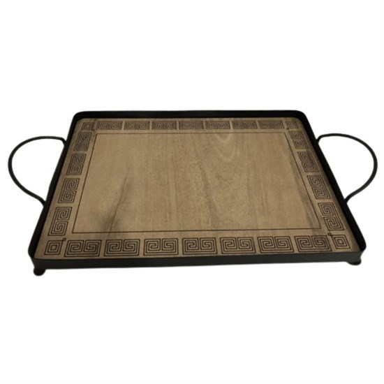 Werony Lazer İşlemeli Bambu Tepsi 30x45cm - 30445