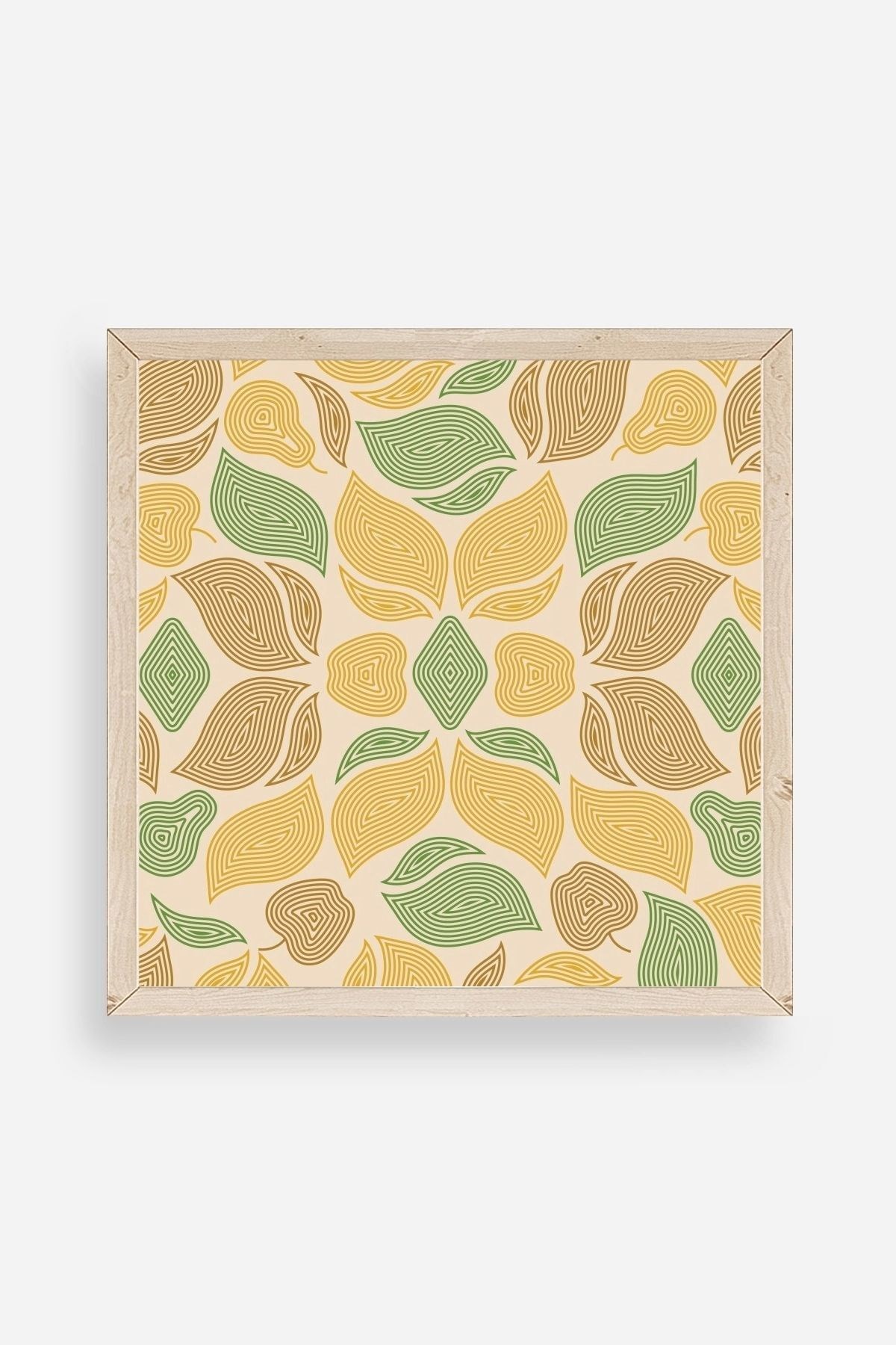 Desen Ahşap Çerçeveli Tablo 42 x 42