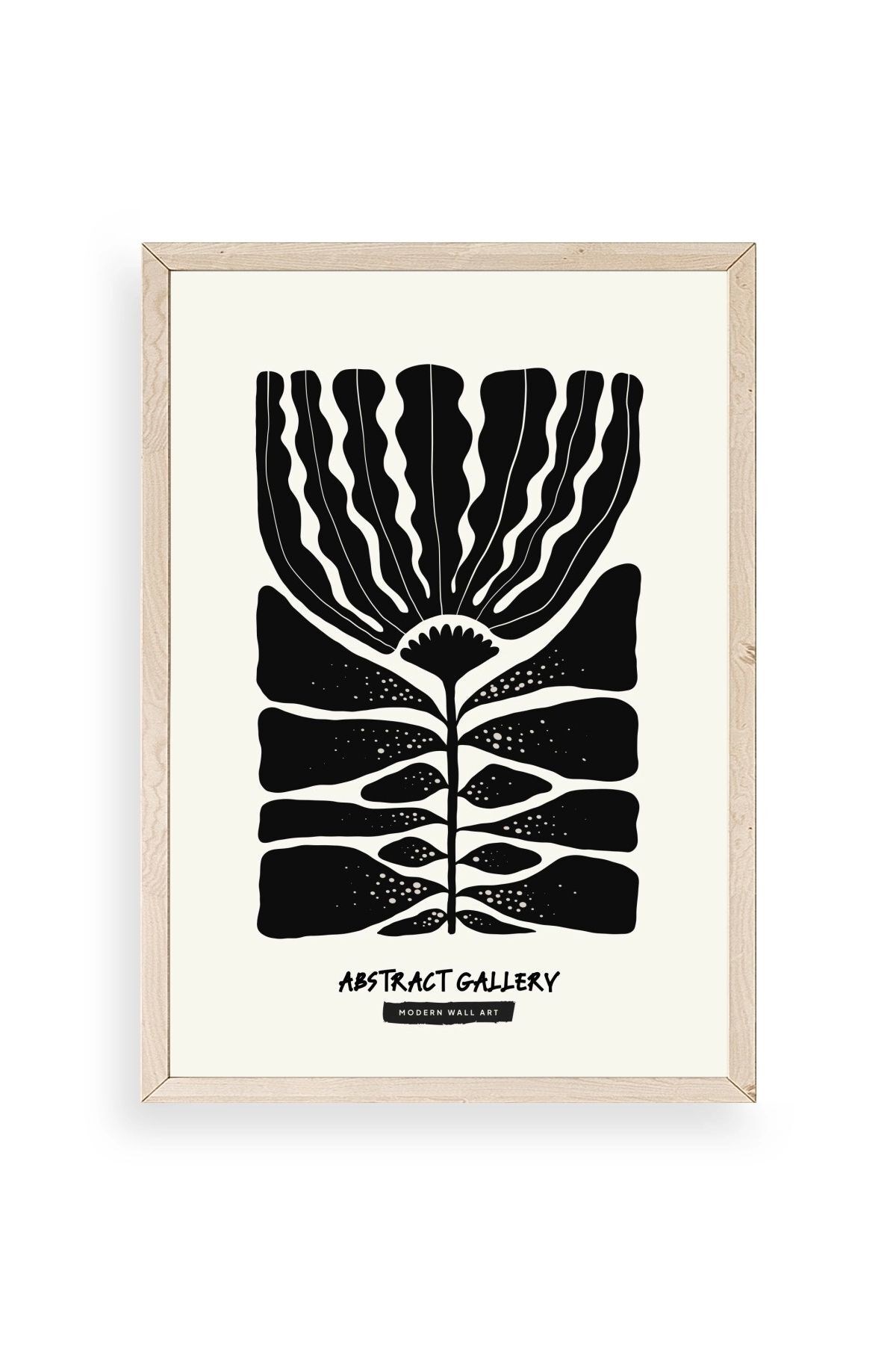 Modern Ahşap Çerçeveli Tablo 30 x 42