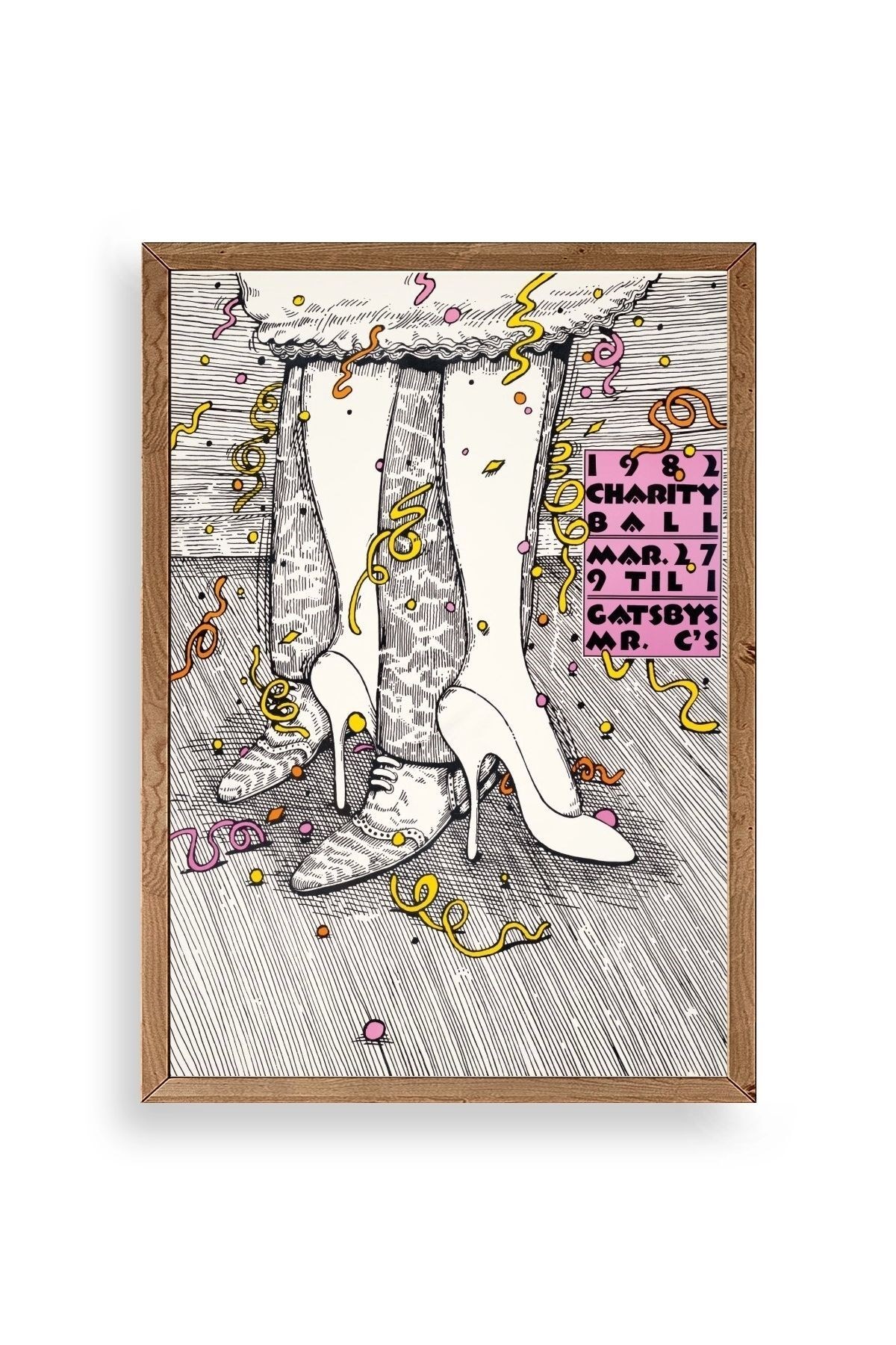 Gastby's Ahşap Çerçeveli Tablo 30 x 42