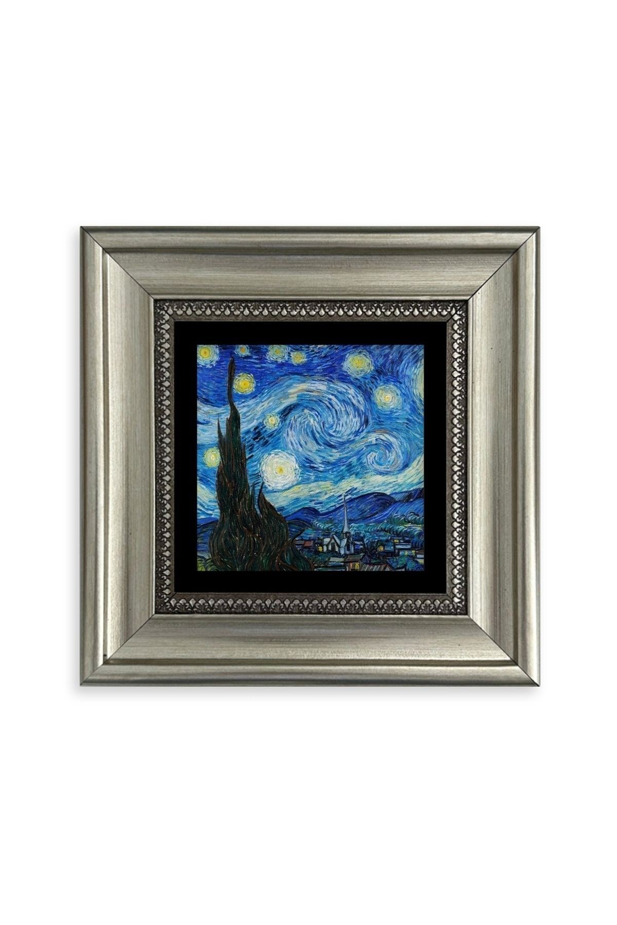Van Gogh Çerçeveli Taş Tablo 20 cm