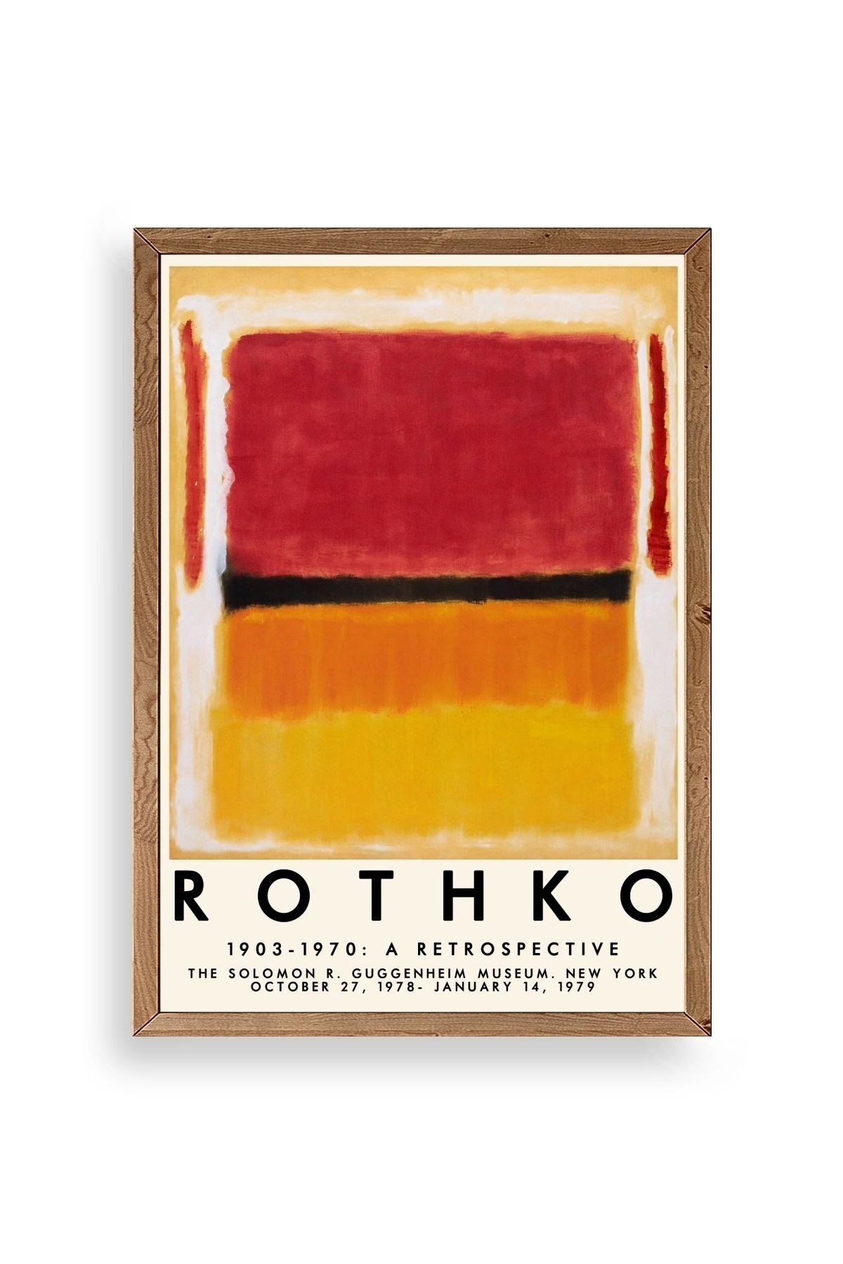 Rothko Ahşap Çerçeveli Tablo 17 x 23