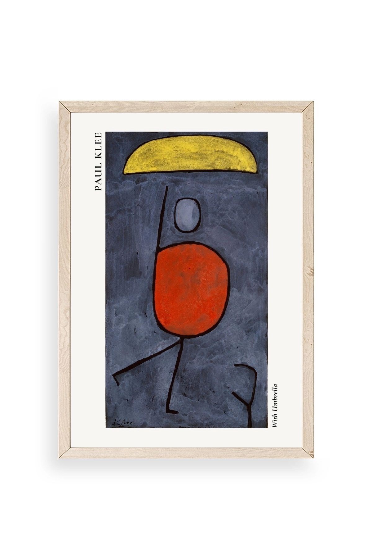 Paul Klee Ahşap Çerçeveli Tablo 30 x 42