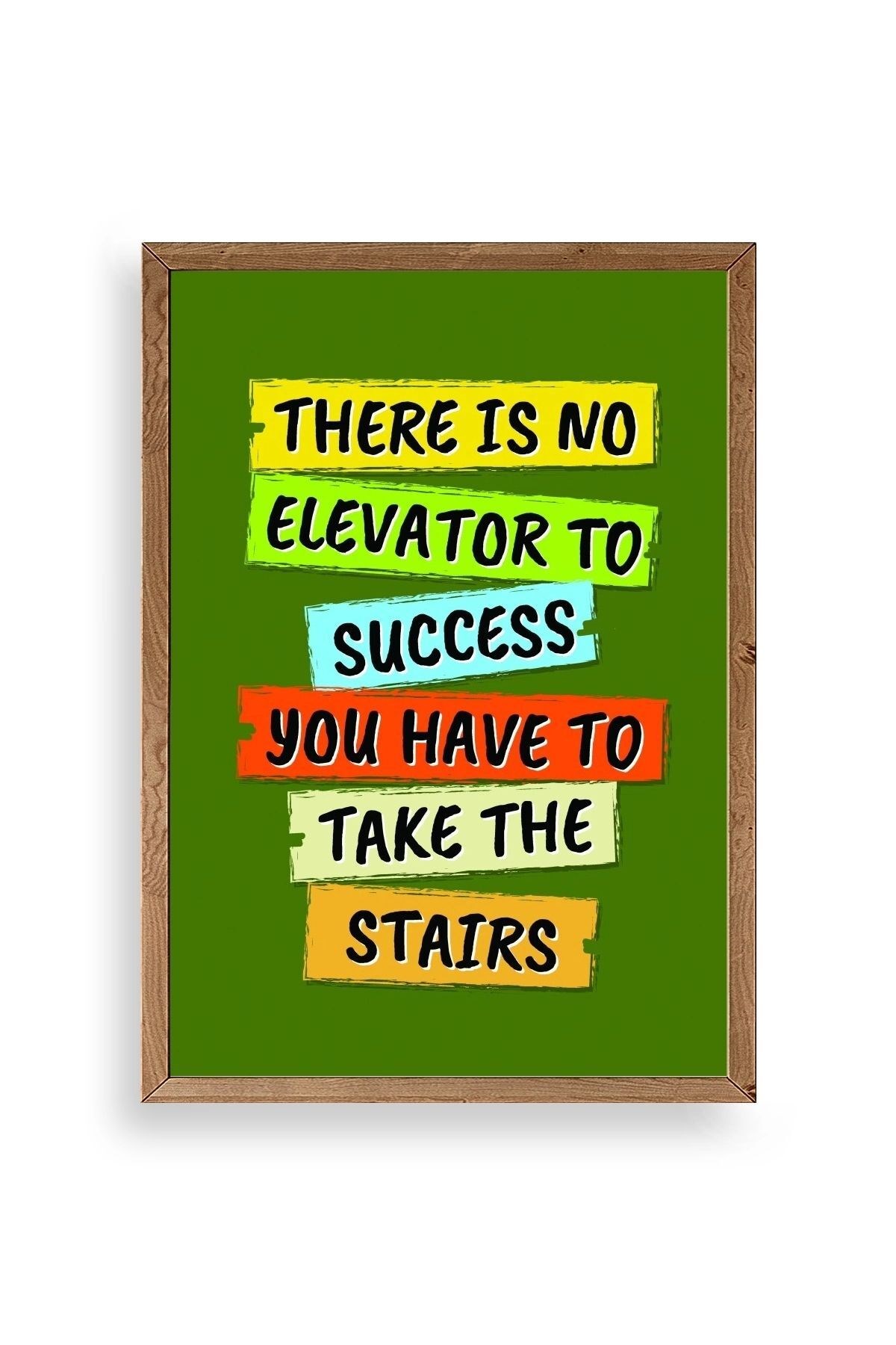 Motto Ahşap Çerçeveli Tablo 23 x 30