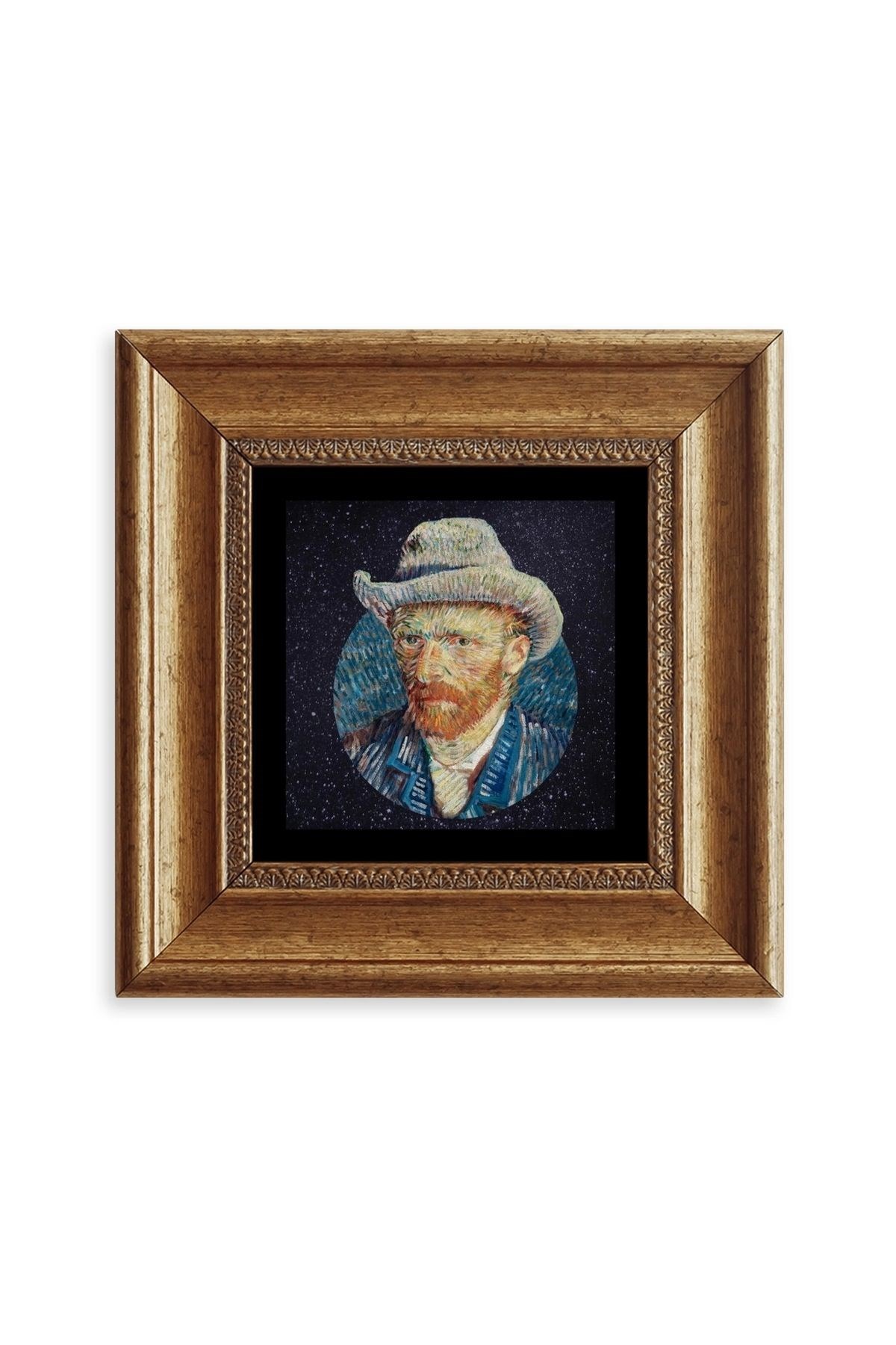 Van Gogh Çerçeveli Taş Tablo 20 cm