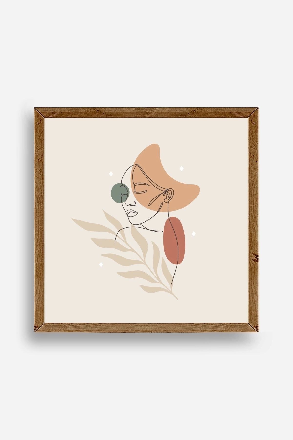 Modern Ahşap Çerçeveli Tablo 50 x 50