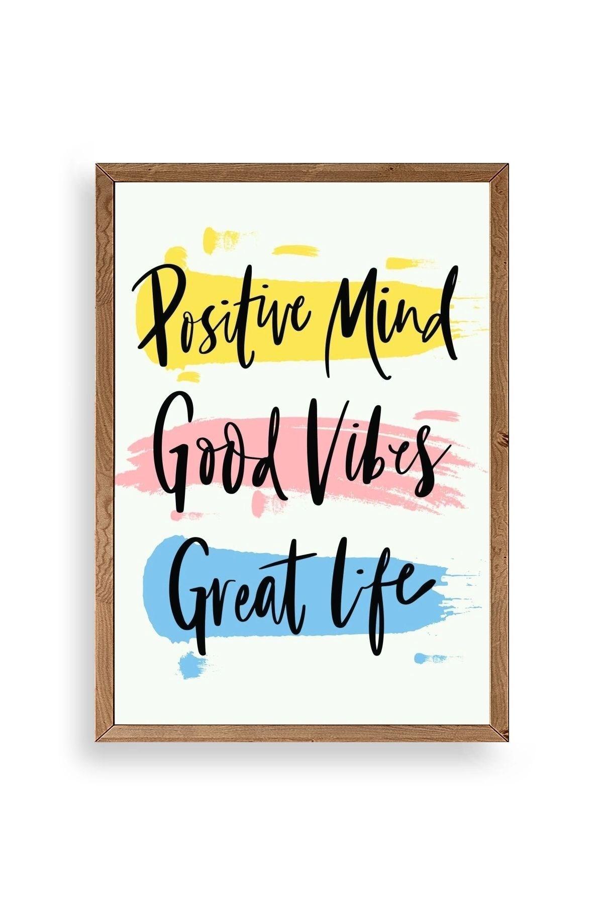 Motto Ahşap Çerçeveli Tablo 50 x 70