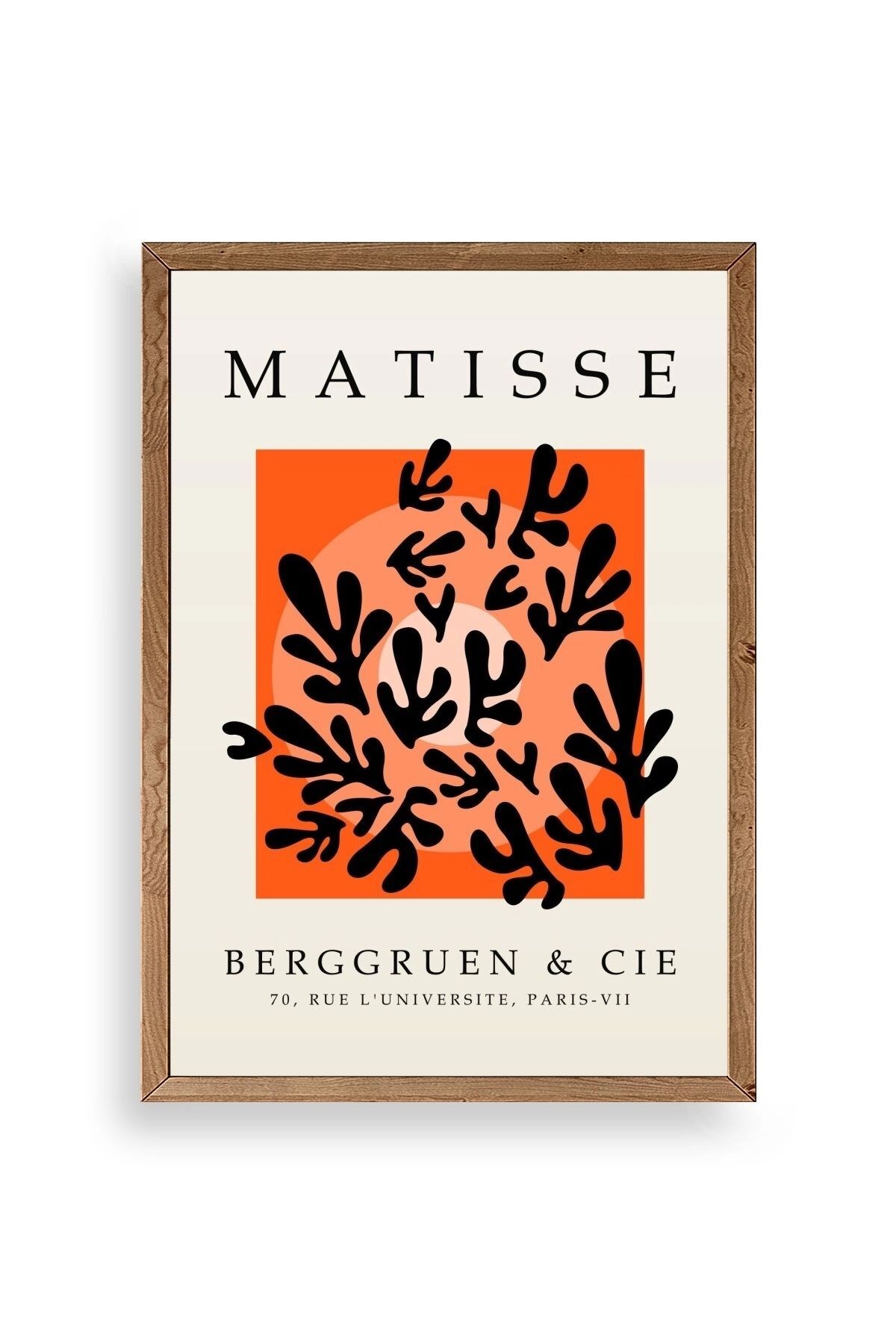 Yapraklar Ahşap Çerçeveli Tablo 50 x 70