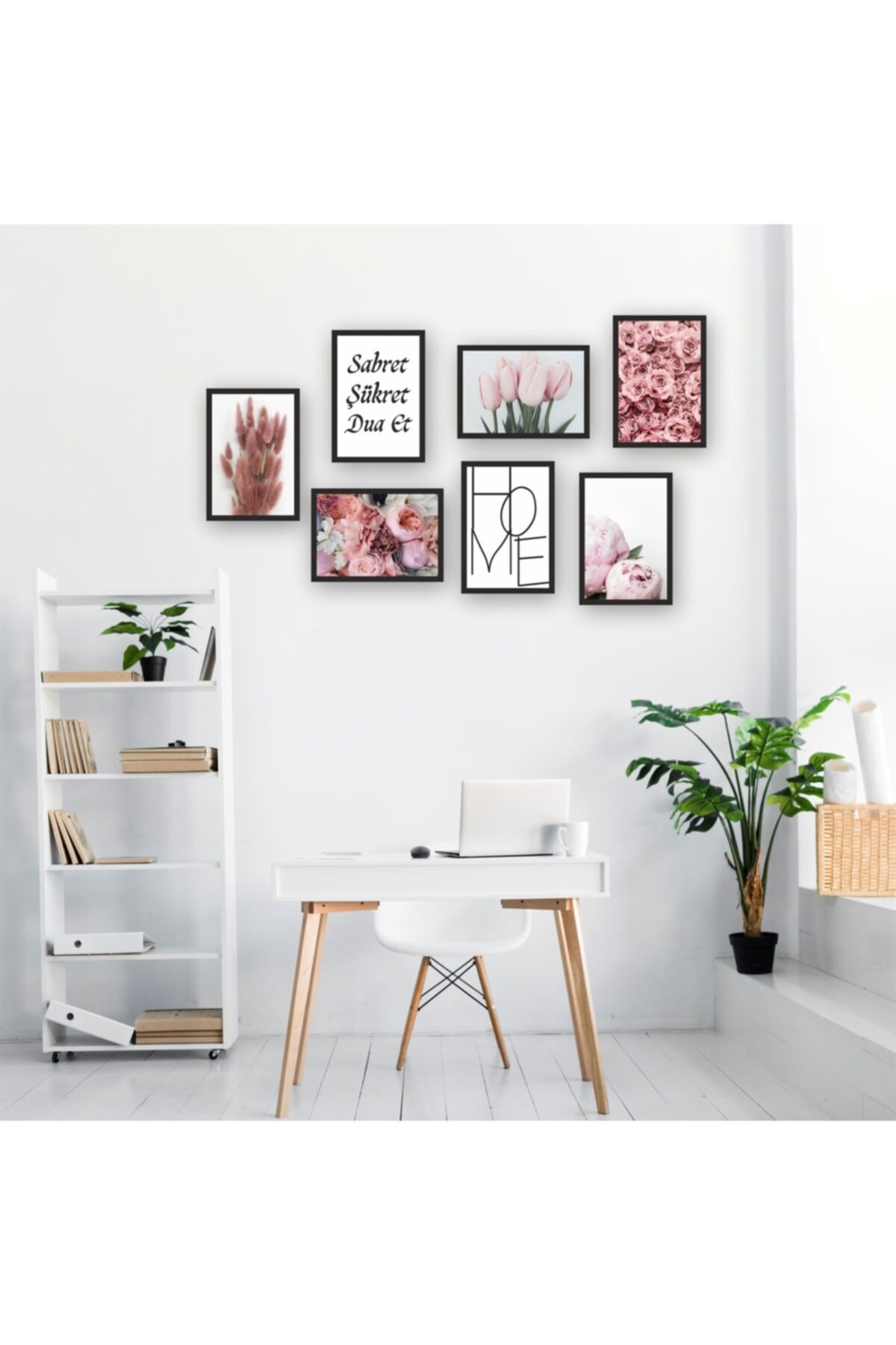 7 Parça Çerçeve Görünümlü Mdf Tablo Seti 148 x 206