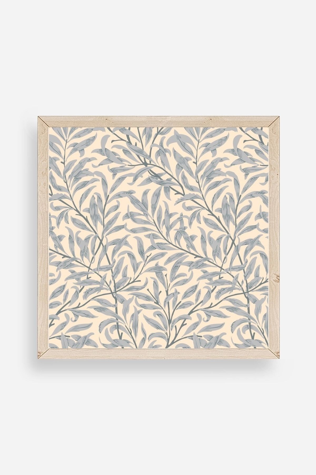 Yaprak Ahşap Çerçeveli Tablo 50 x 50