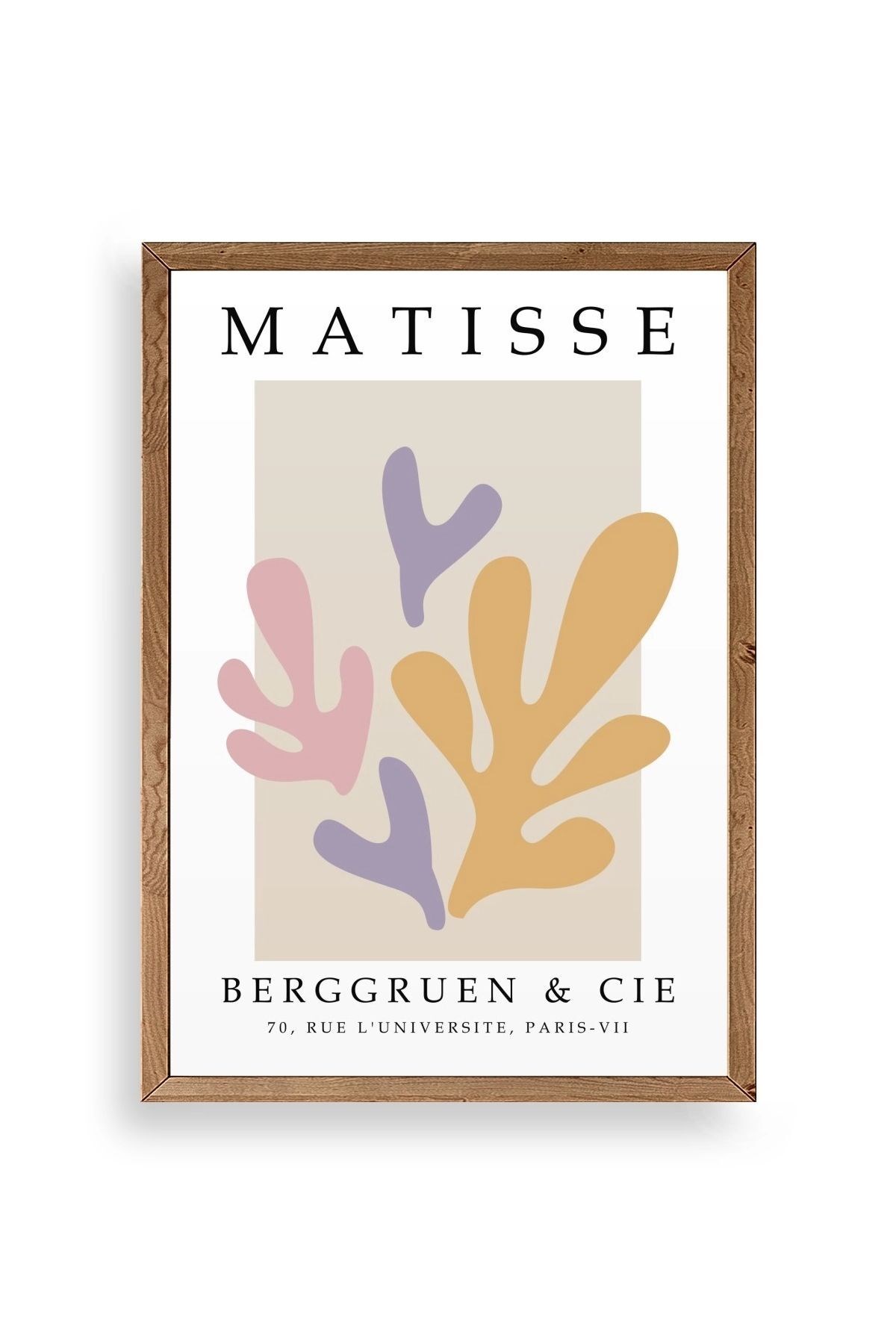 Soyut Ahşap Çerçeveli Tablo 23 x 30