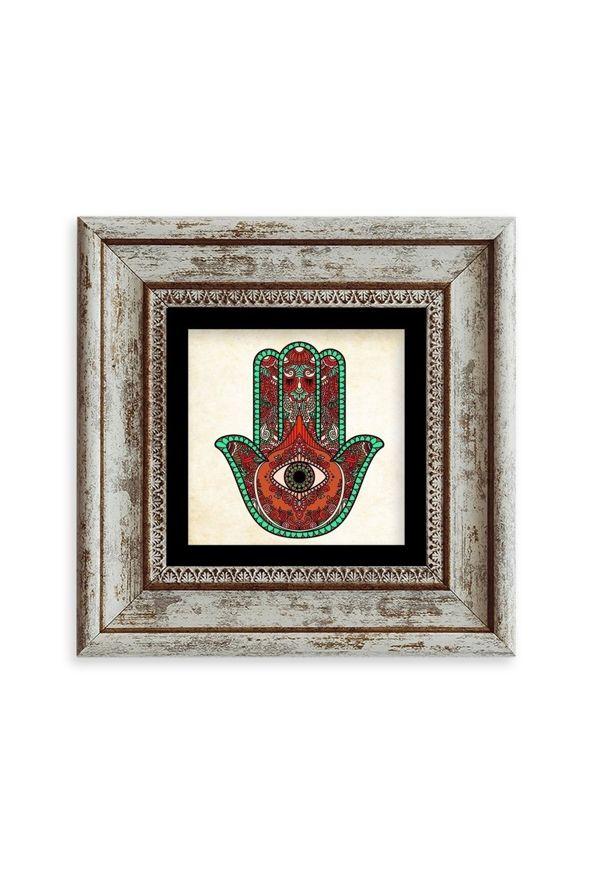 Fatma Ana Eli Çerçeveli Taş Tablo 20 cm