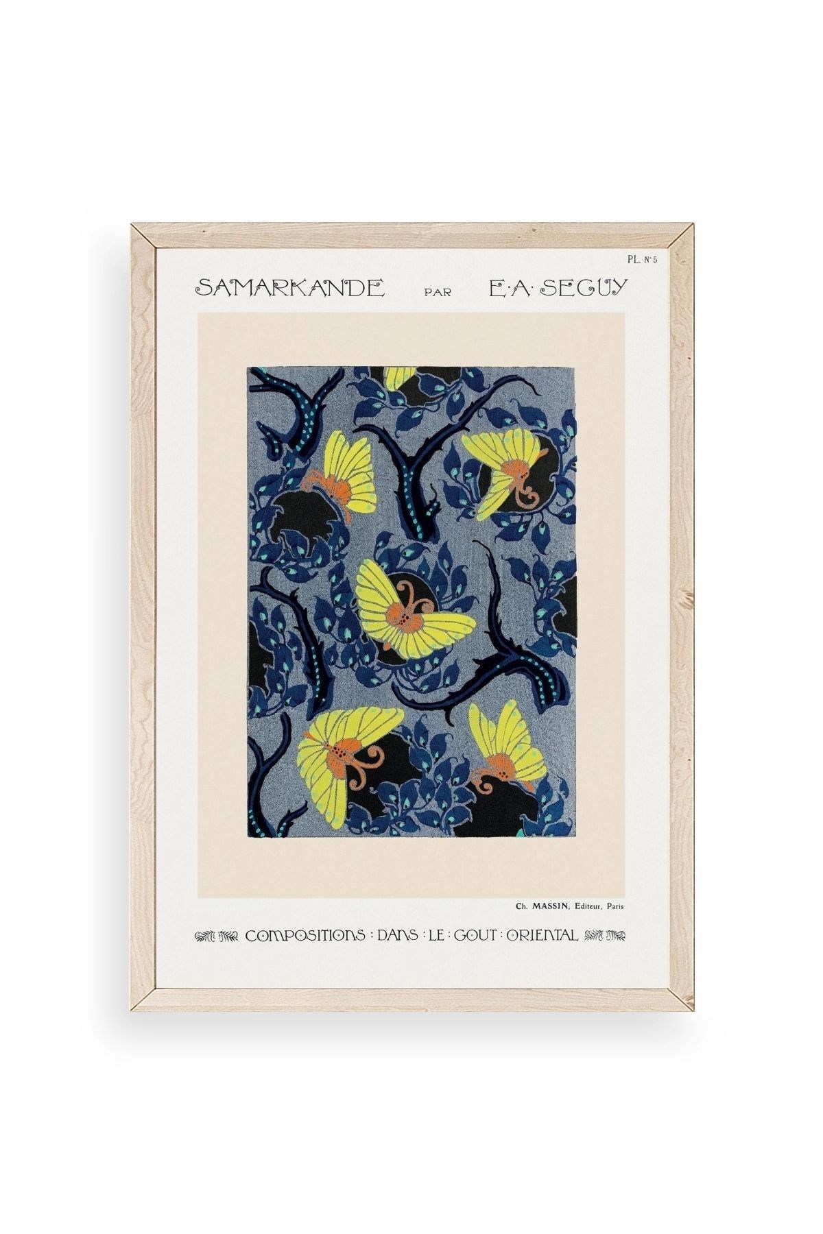 E. A. Seguy Ahşap Çerçeveli Tablo 23 x 30