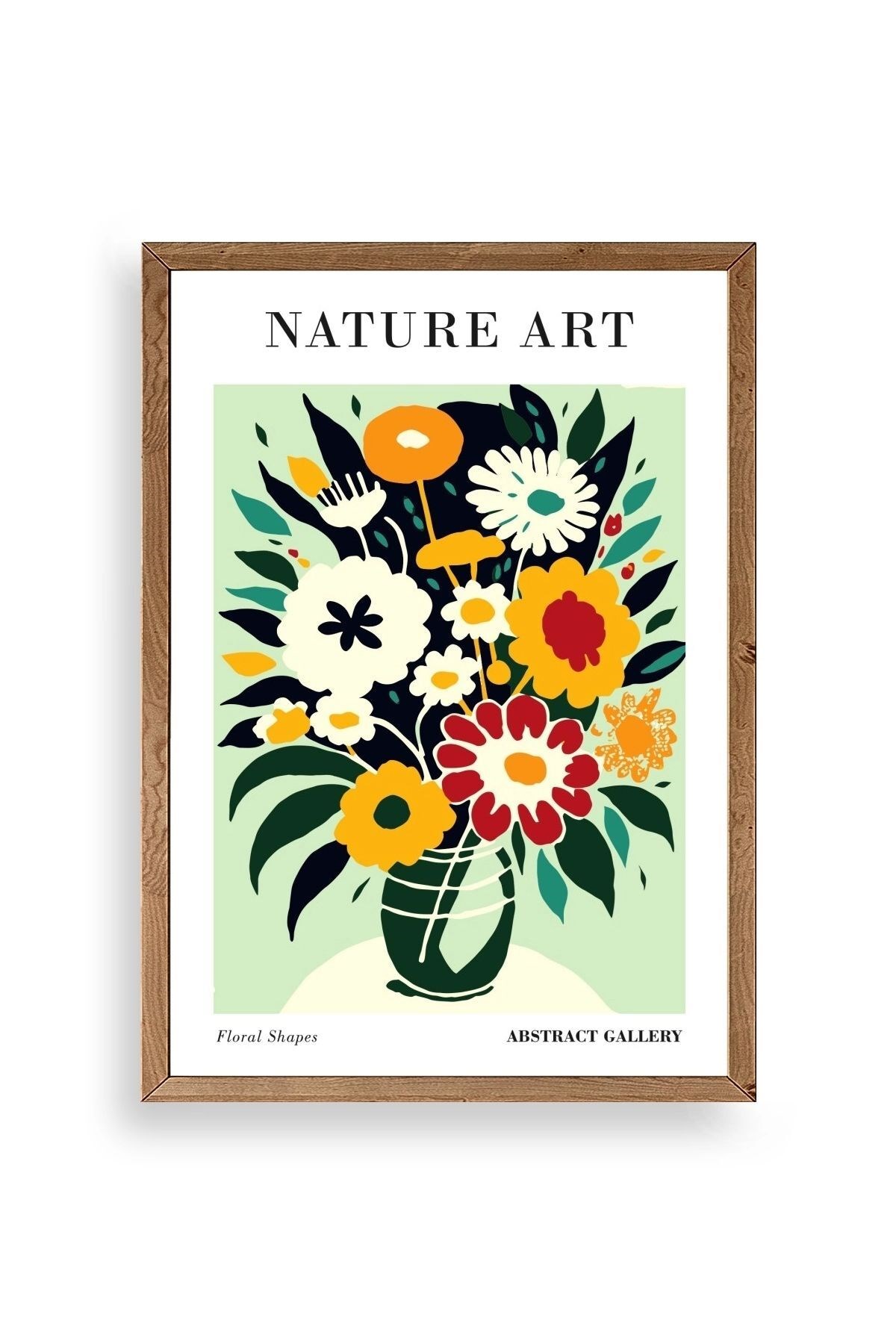 Çiçek Ahşap Çerçeveli Tablo 23 x 30