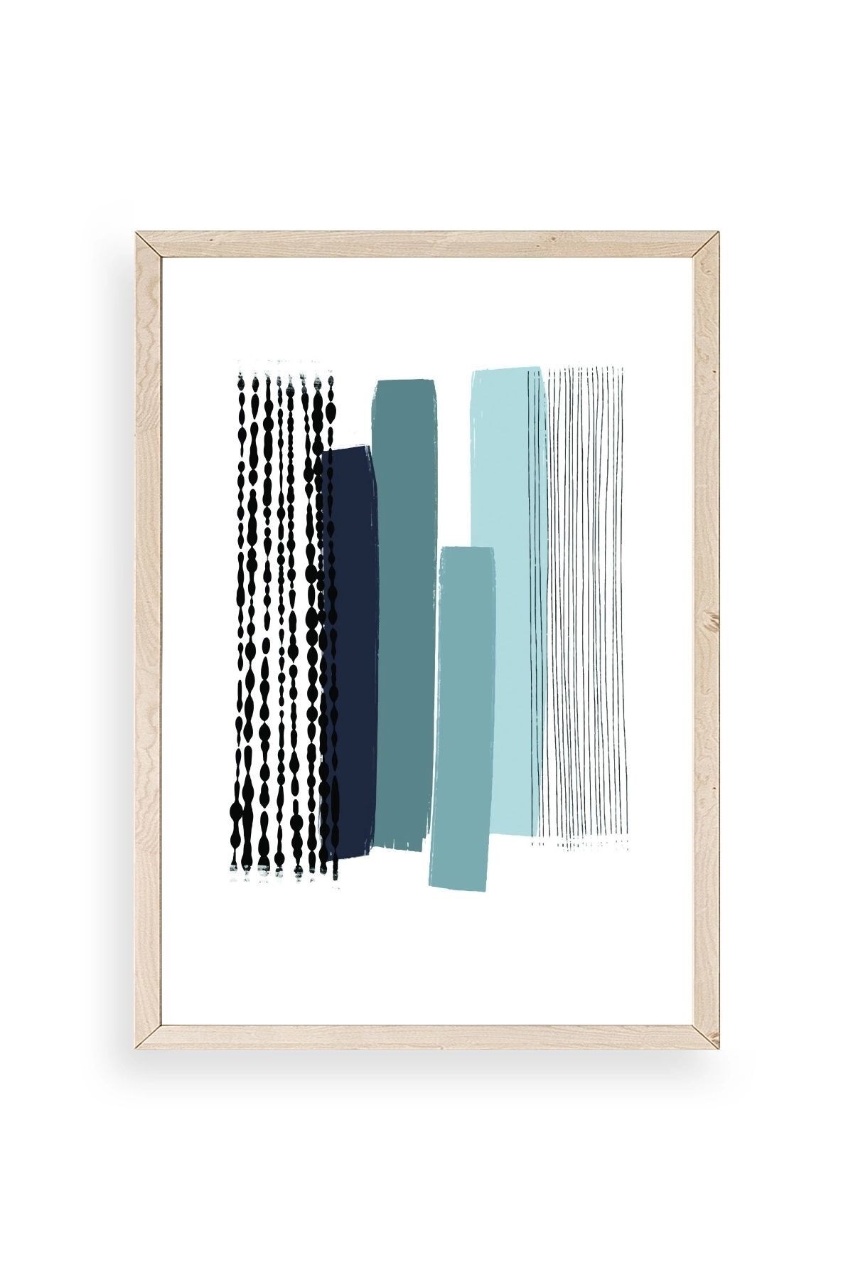 Modern Ahşap Çerçeveli Tablo 23 x 30