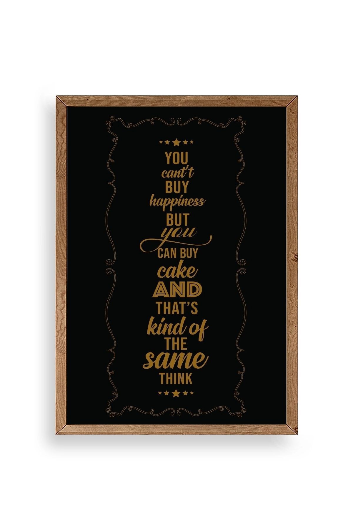 Modern Ahşap Çerçeveli Tablo 30 x 42