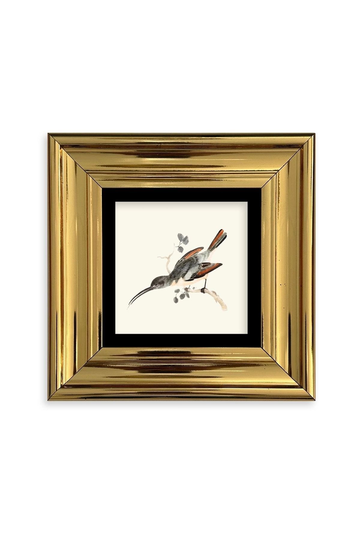 Uzun Gaga Çerçeveli Taş Tablo 20 cm