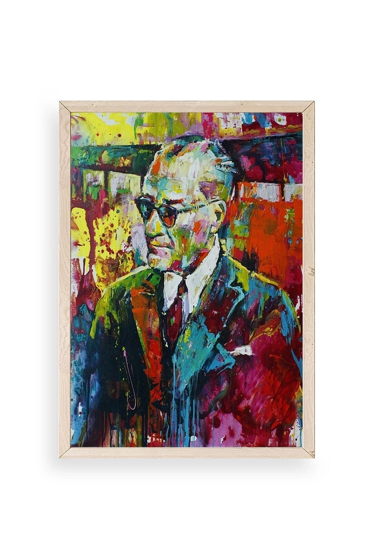 Atatürk Ahşap Çerçeveli Tablo 30 x 42