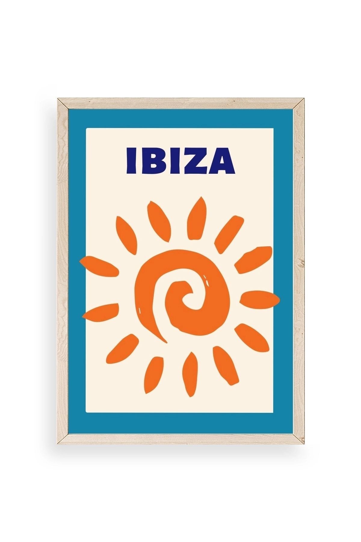 Ibiza Ahşap Çerçeveli Tablo 30 x 42