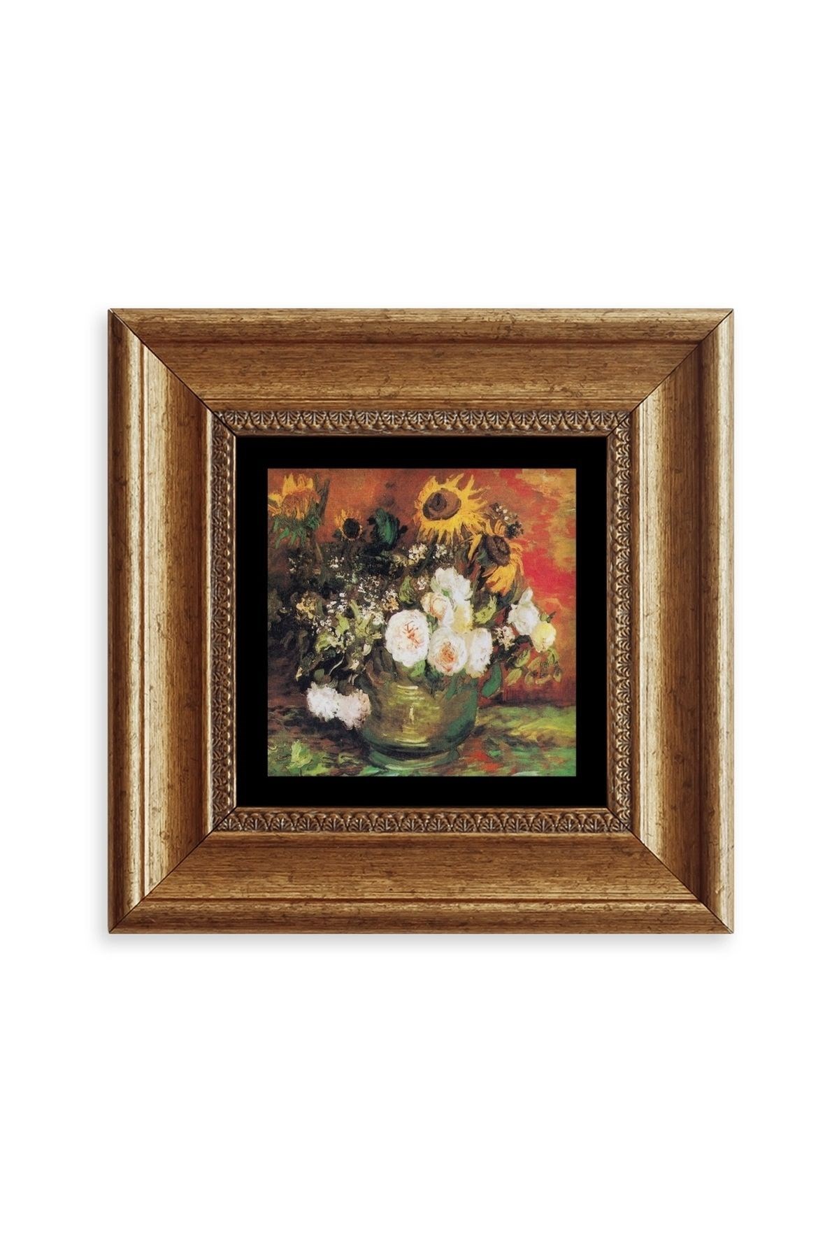 Van Gogh Çerçeveli Taş Tablo 20 cm