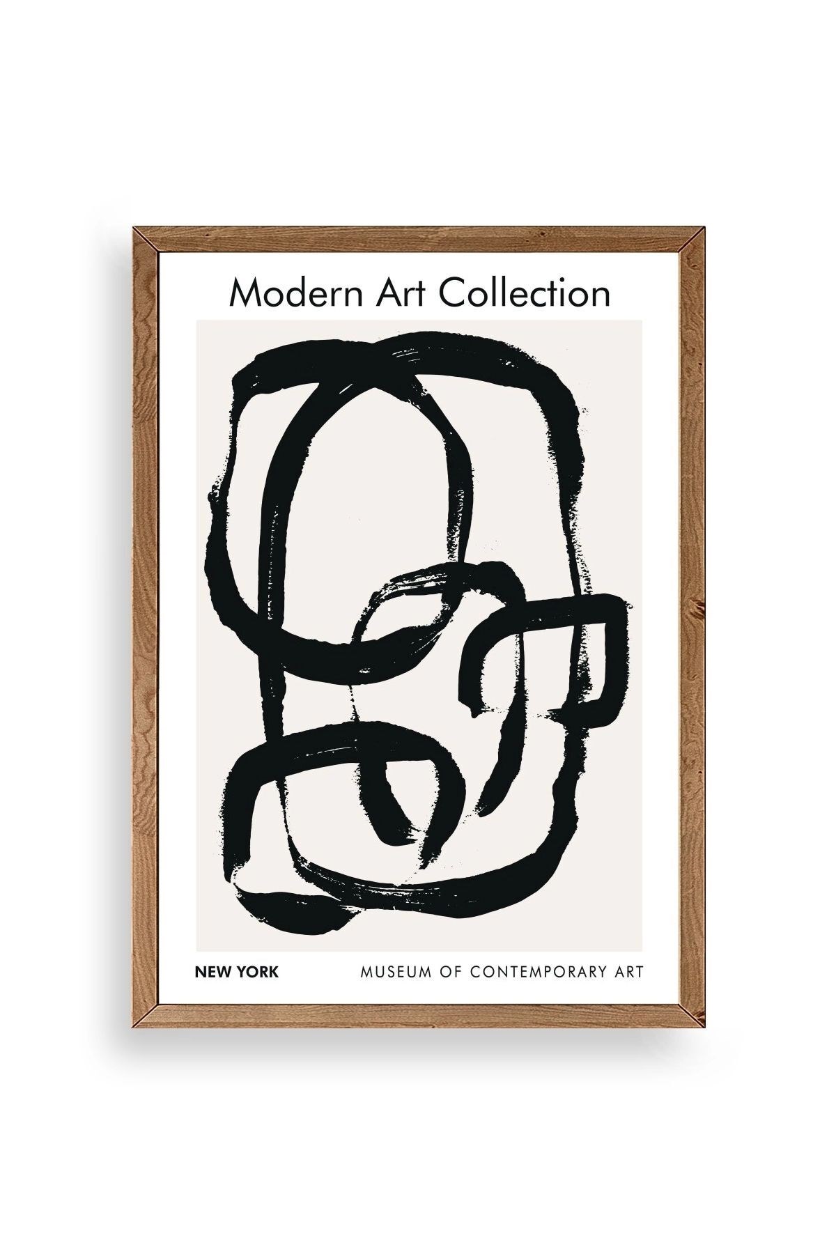 Modern Ahşap Çerçeveli Tablo 30 x 42