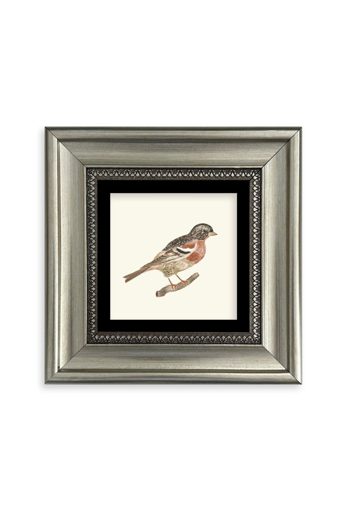 Kuş Çerçeveli Taş Tablo 20 cm