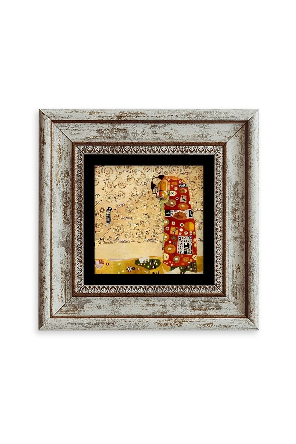 Gustav Klimpt Çerçeveli Taş Tablo 20 cm