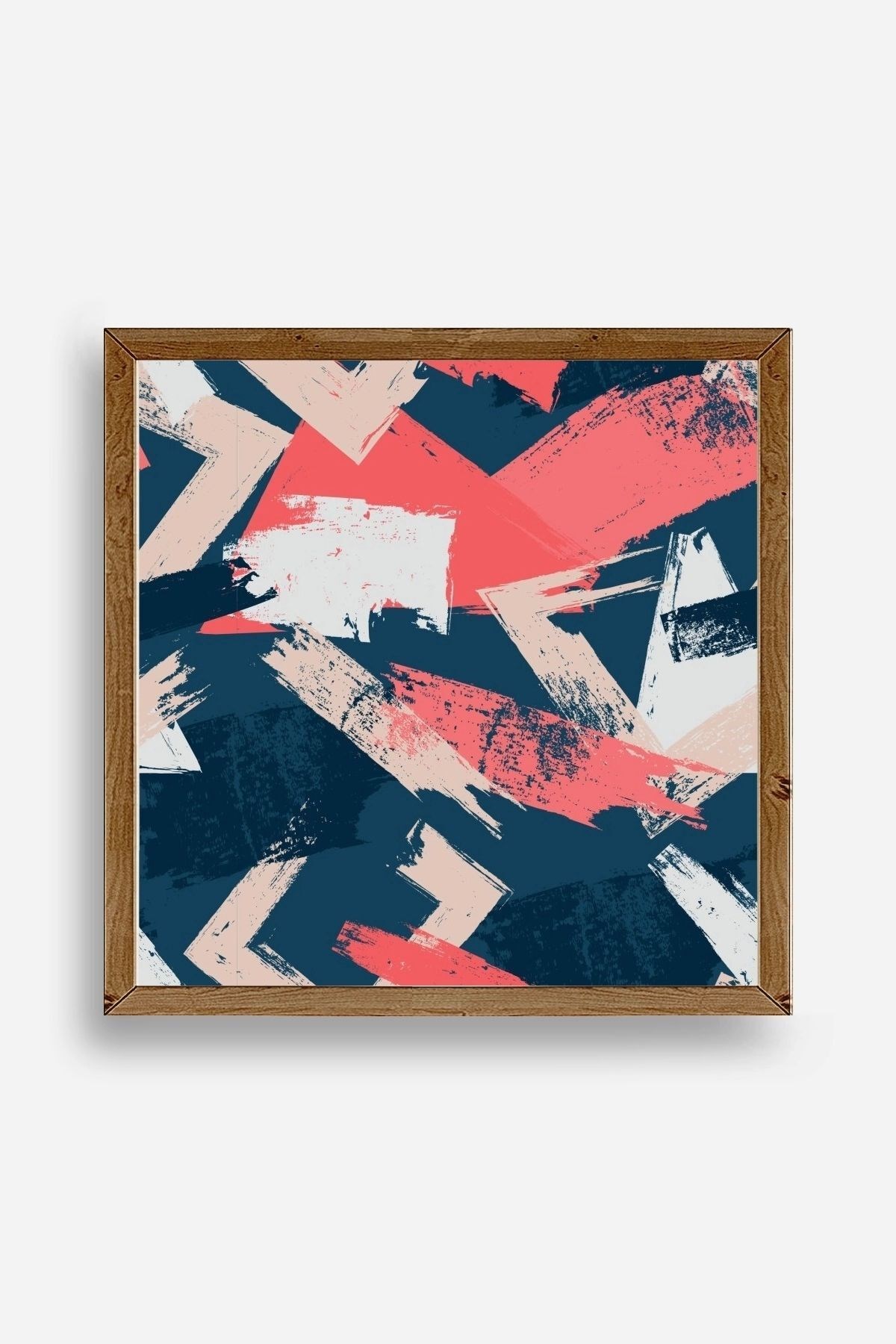 Modern Ahşap Çerçeveli Tablo 42 x 42