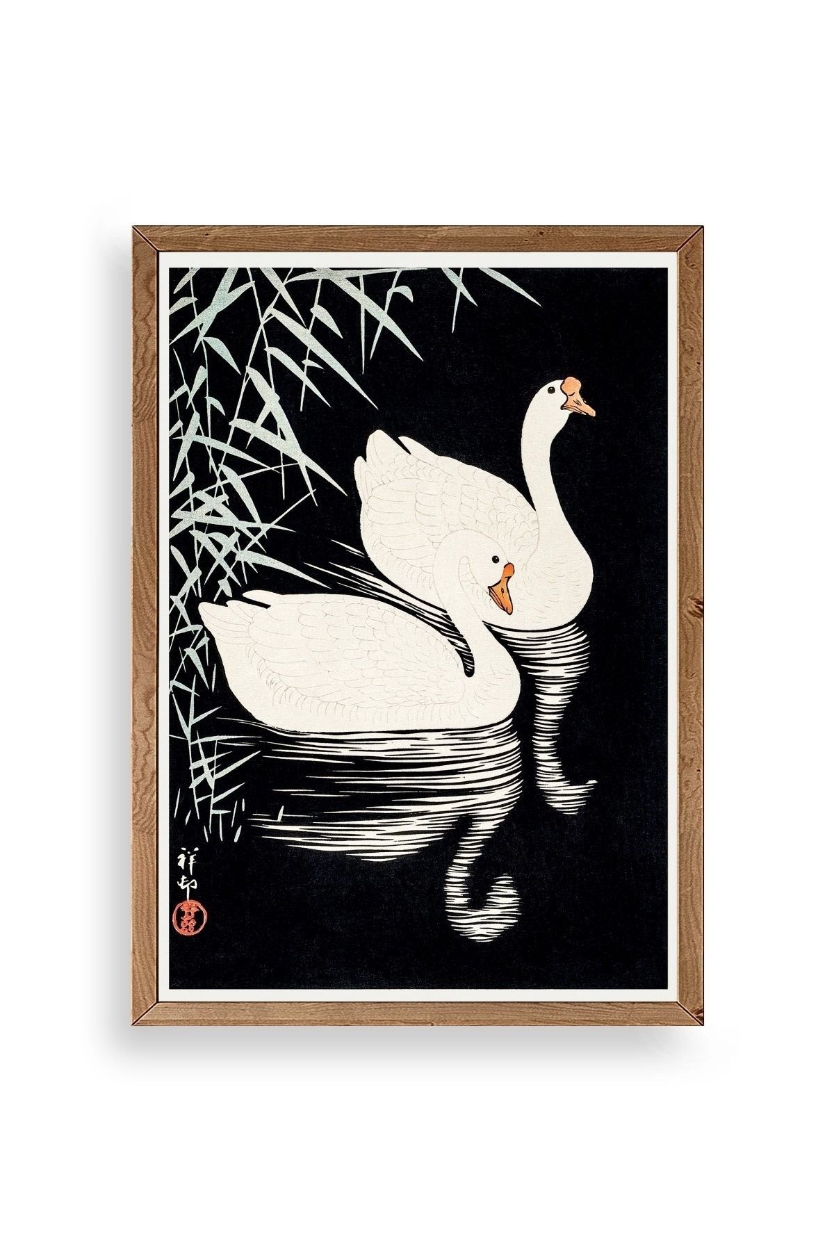 Sepia Herbes Ahşap Çerçeveli Tablo 50 x 70