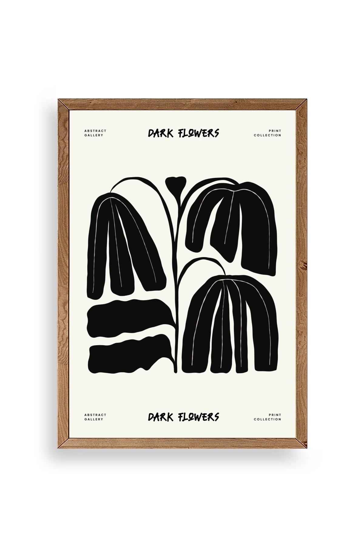 Çiçek Ahşap Çerçeveli Tablo 50 x 70