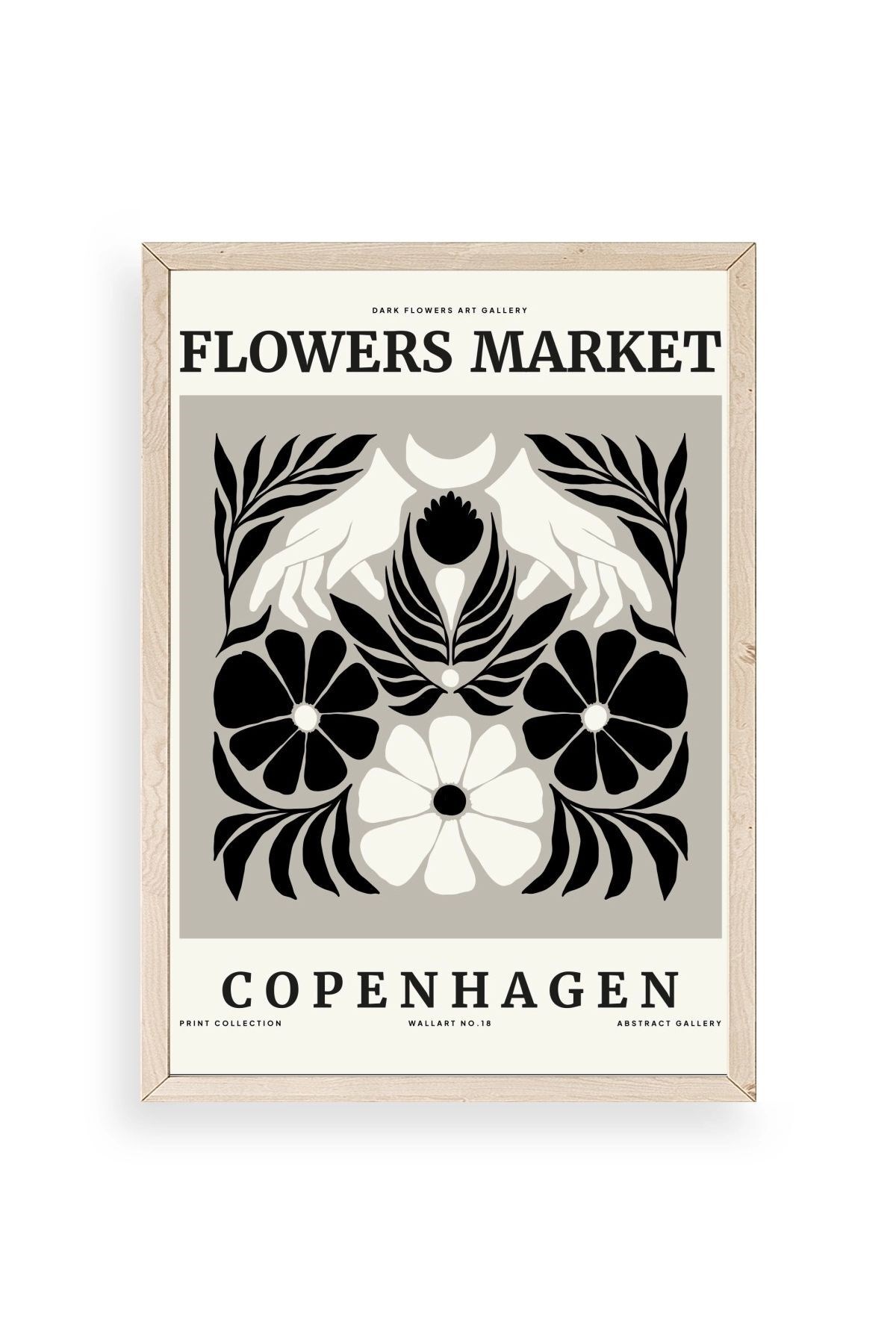 Çiçek Ahşap Çerçeveli Tablo 30 x 42