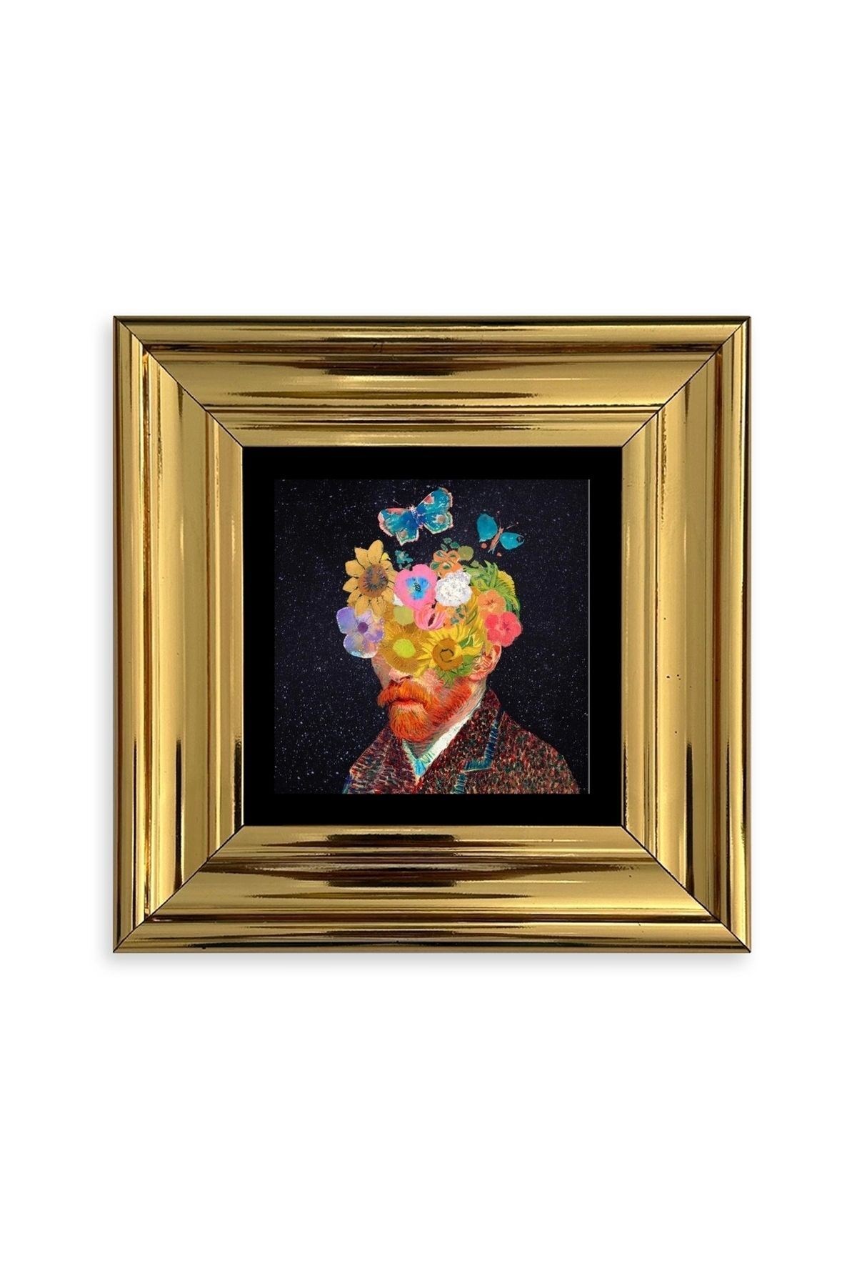 Van Gogh Çerçeveli Taş Tablo 20 cm