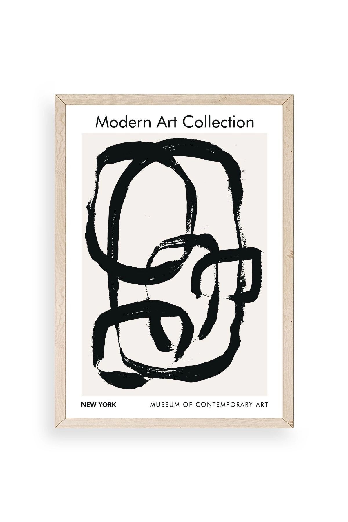 Modern Ahşap Çerçeveli Tablo 50 x 70