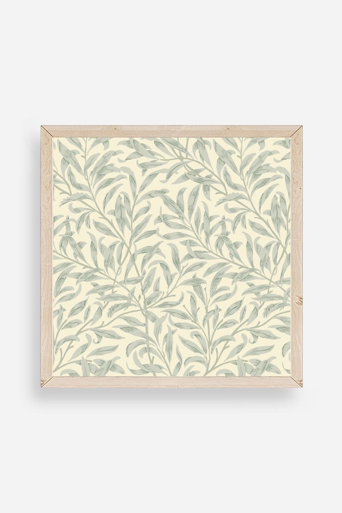 Yaprak Ahşap Çerçeveli Tablo 50 x 50