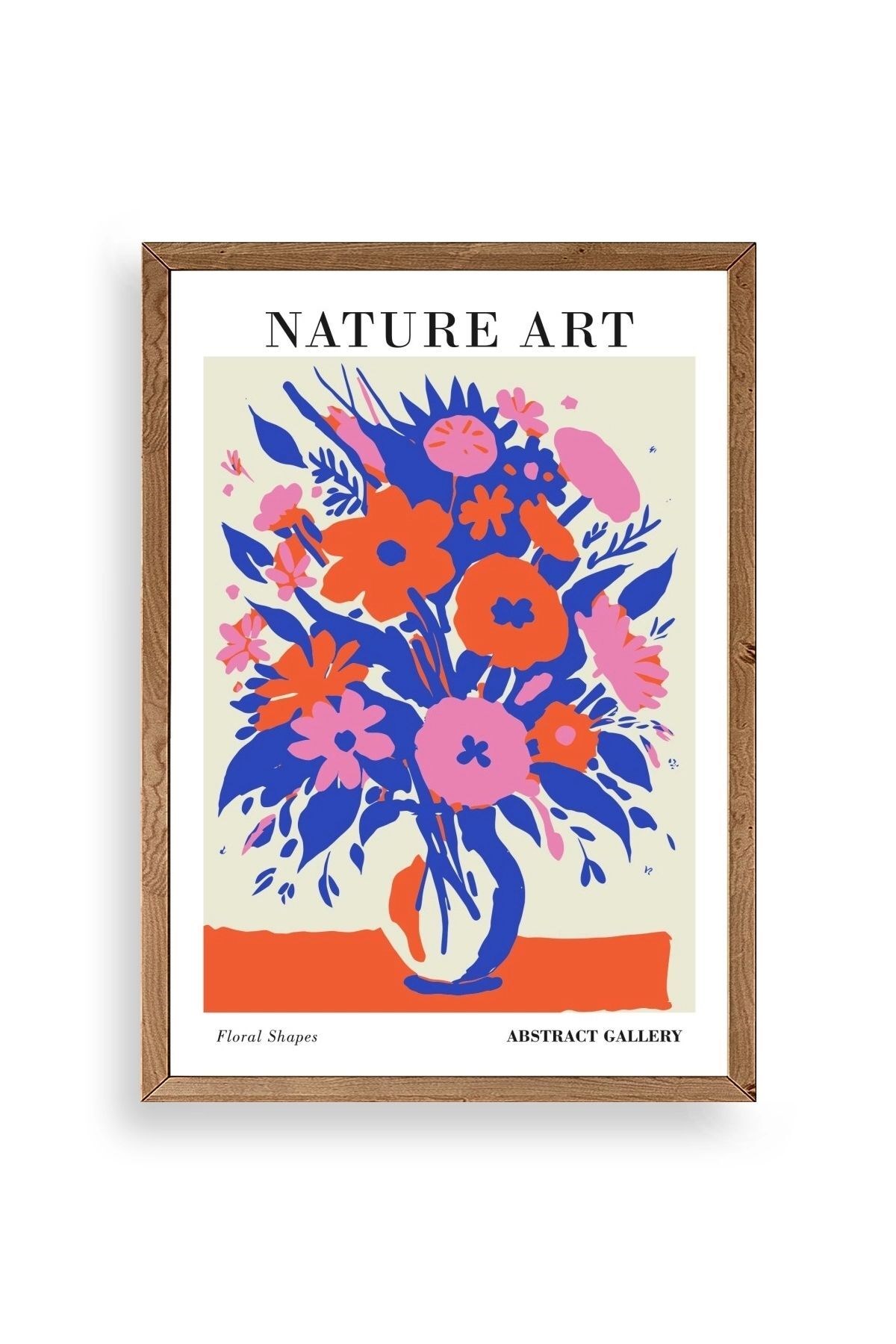 Çiçek Ahşap Çerçeveli Tablo 30 x 42