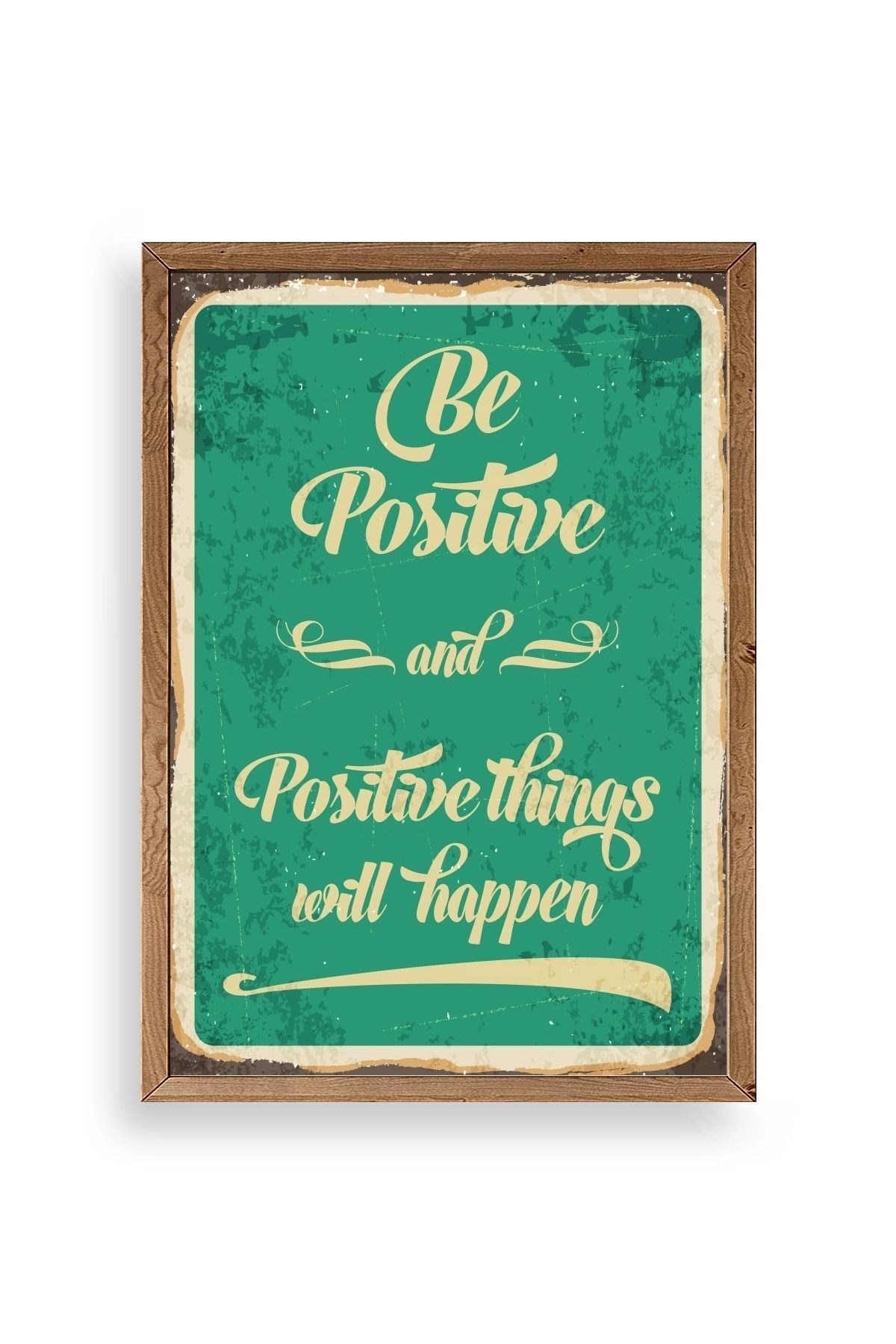 Motto Ahşap Çerçeveli Tablo 50 x 70