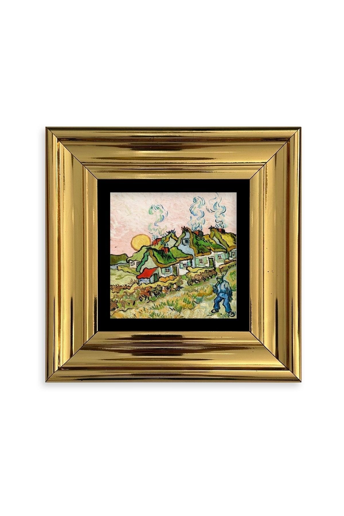 Van Gogh Çerçeveli Taş Tablo 20 cm