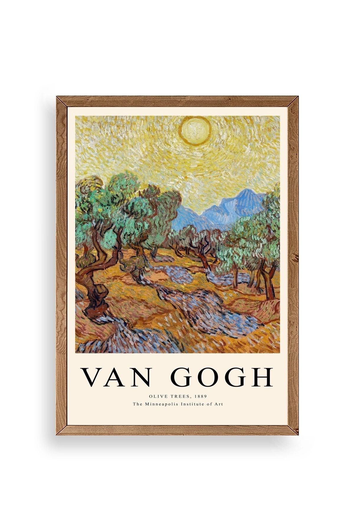 Van GOgh Ahşap Çerçeveli Tablo 17 x 23