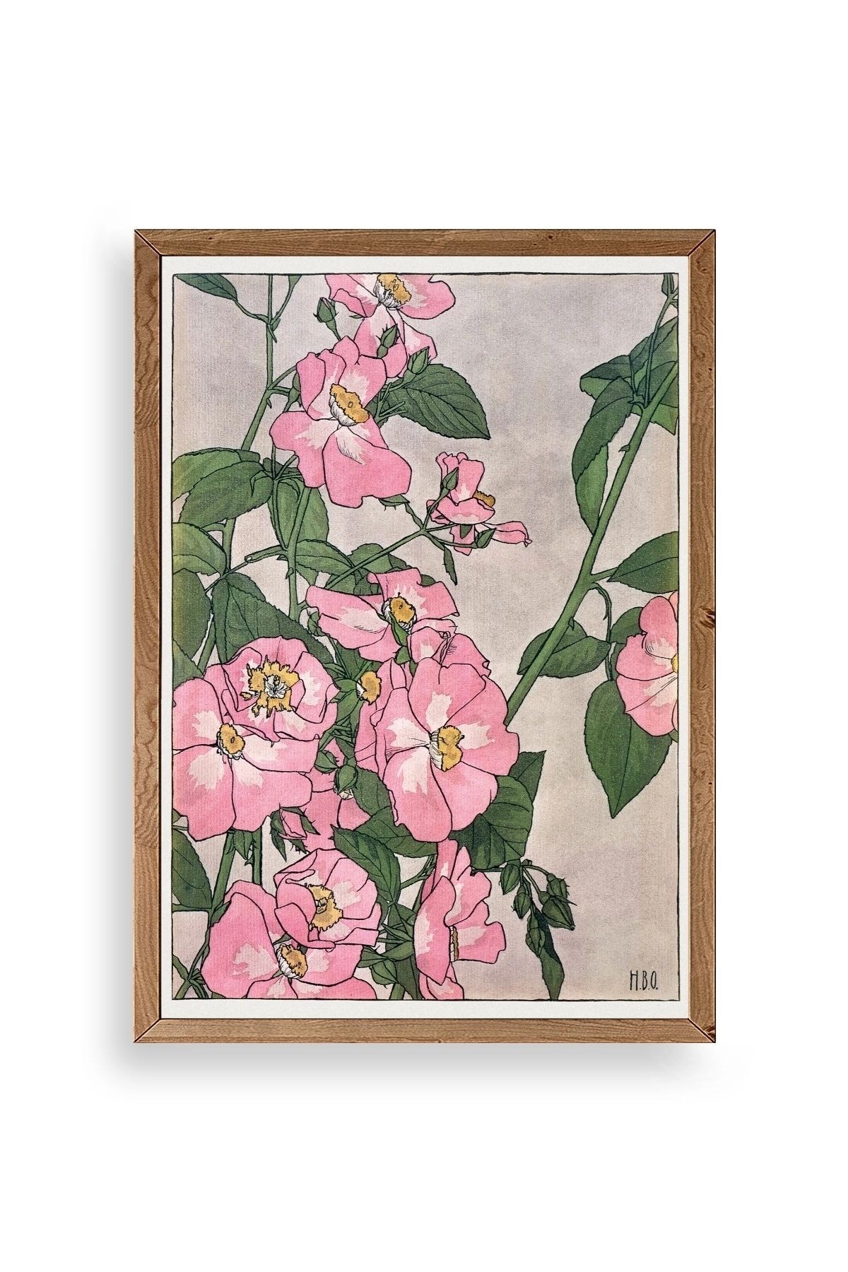 H. B. O. Ahşap Çerçeveli Tablo 30 x 42