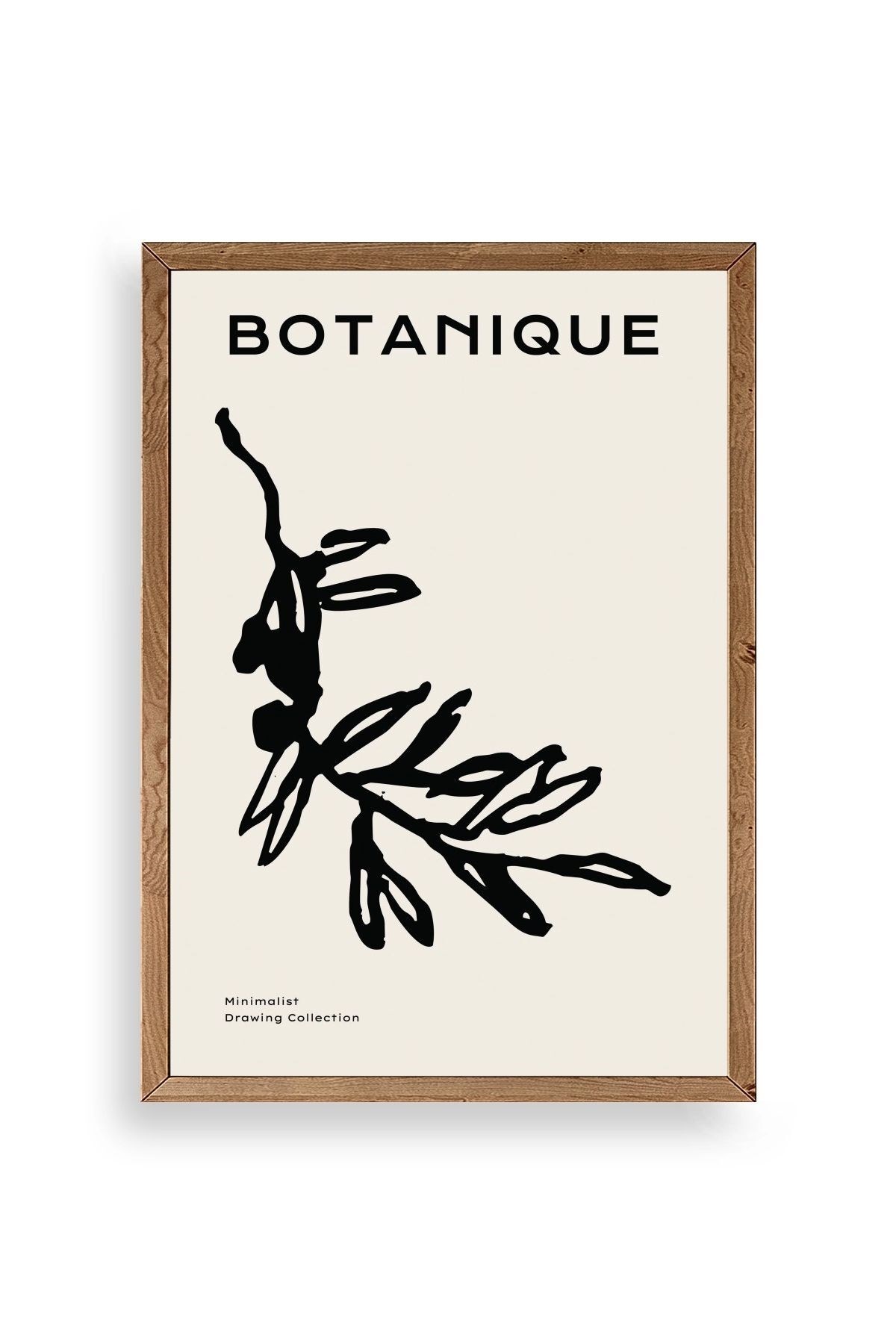 Yaprak Ahşap Çerçeveli Tablo 17 x 23