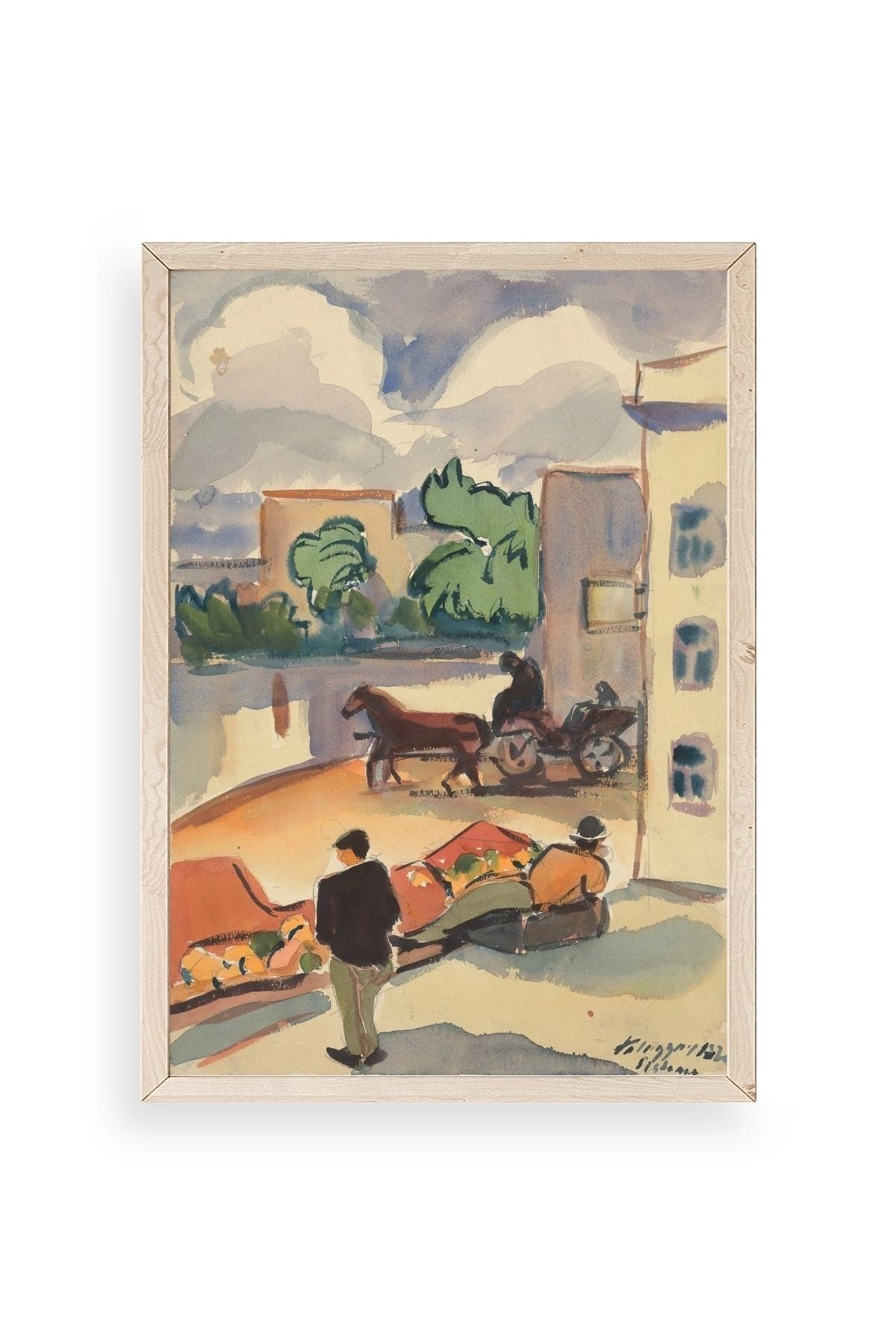 Zolo Palugyay Ahşap Çerçeveli Tablo 23 x 30