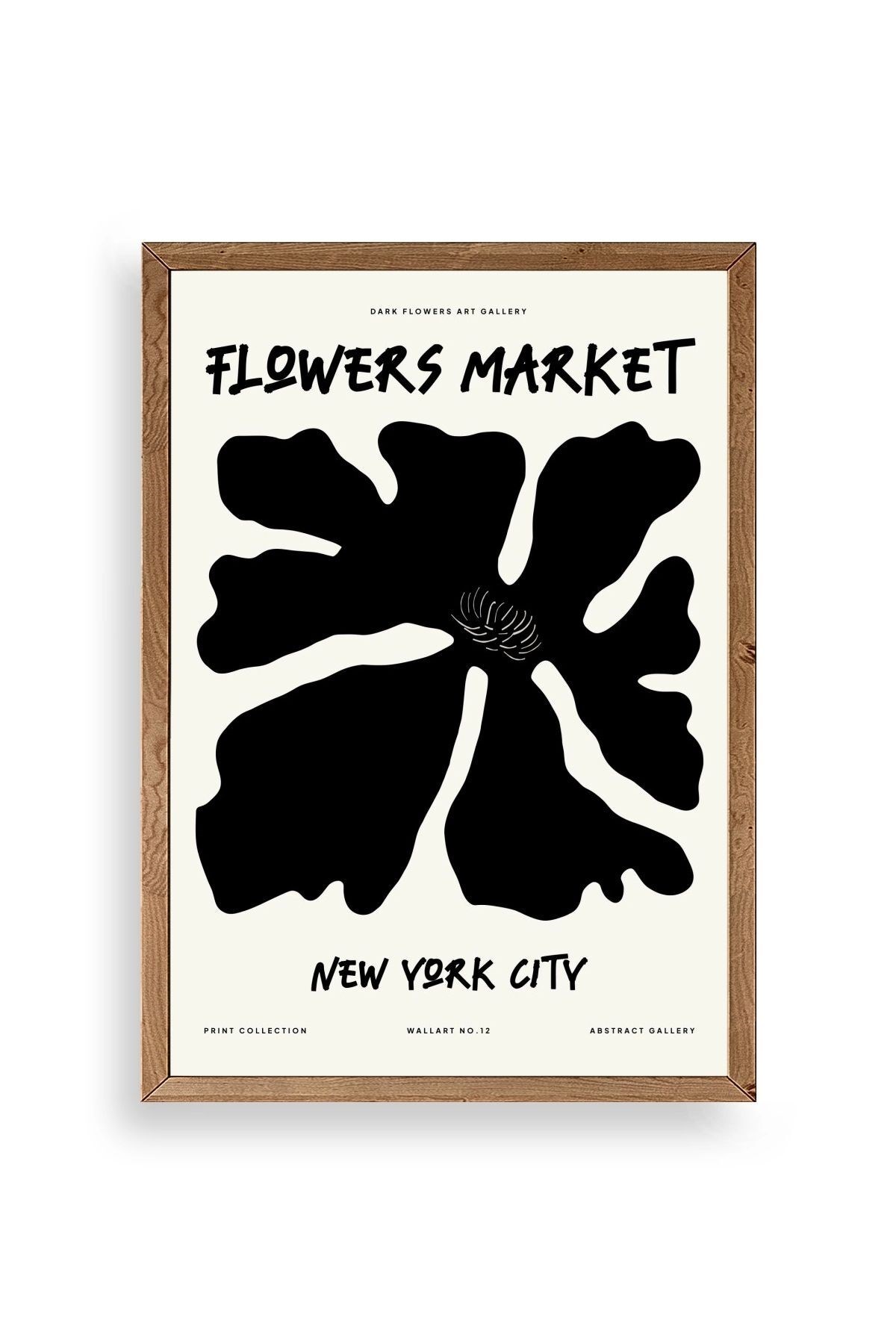 Çiçek Ahşap Çerçeveli Tablo 30 x 42