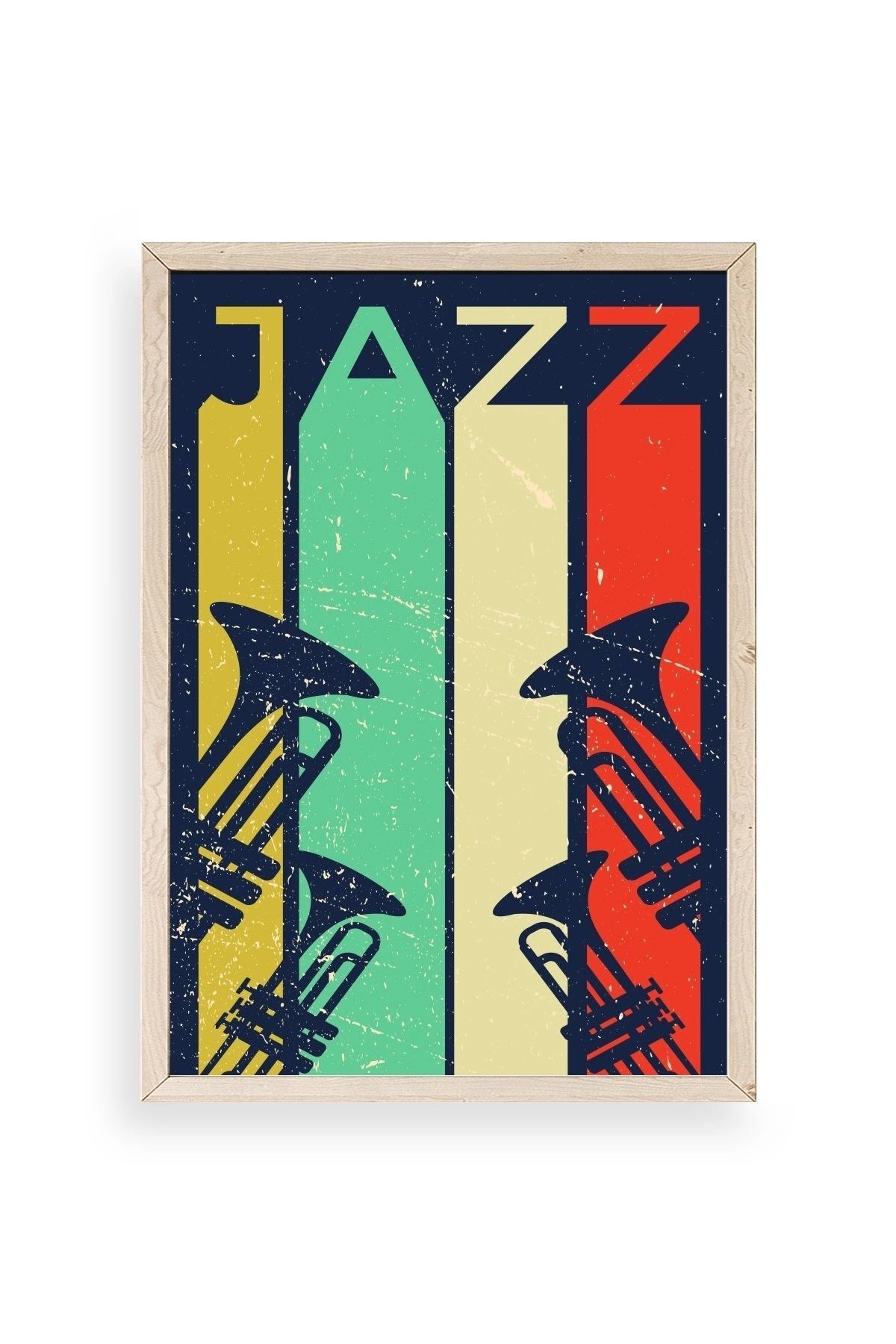 Jazz Ahşap Çerçeveli Tablo 23 x 30