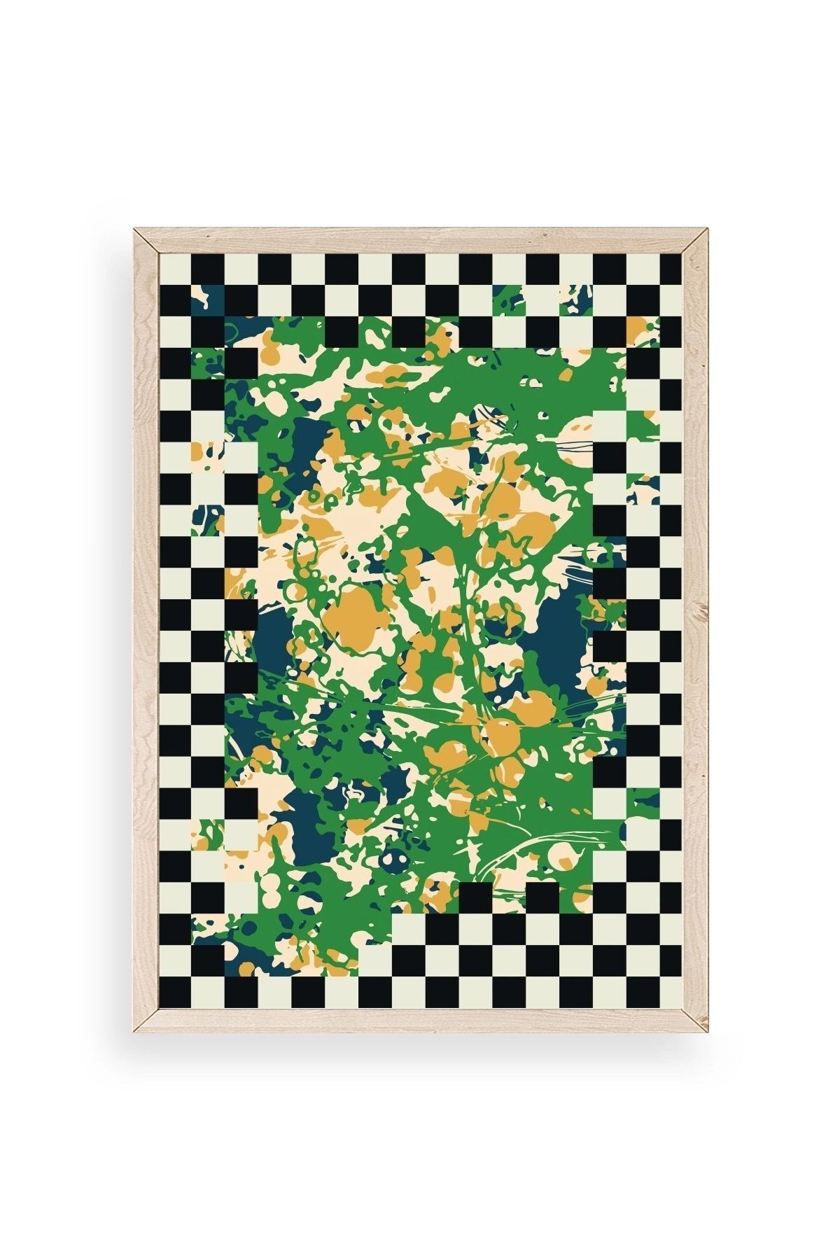 Desen Ahşap Çerçeveli Tablo 30 x 42