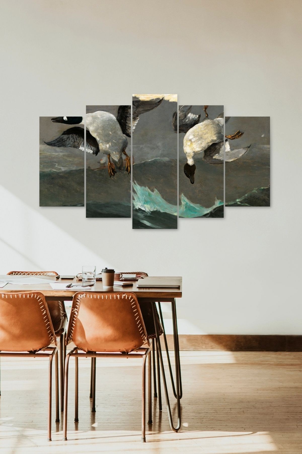 Manzara Doğa 5 Parçalı Mdf Tablo 60 x 100