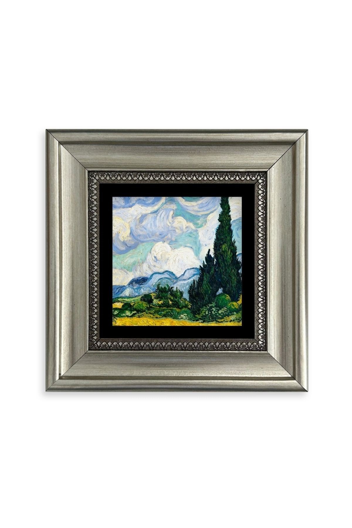 Van Gogh Çerçeveli Taş Tablo 20 cm