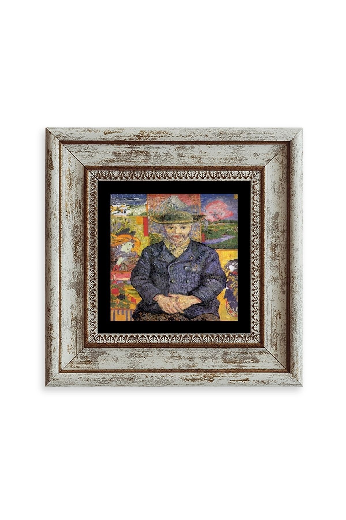 Van Gogh Çerçeveli Taş Tablo 20 cm