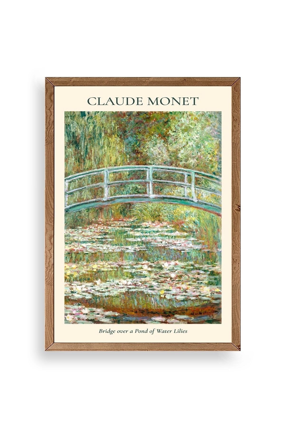 Claude Monet Ahşap Çerçeveli Tablo 30 x 42